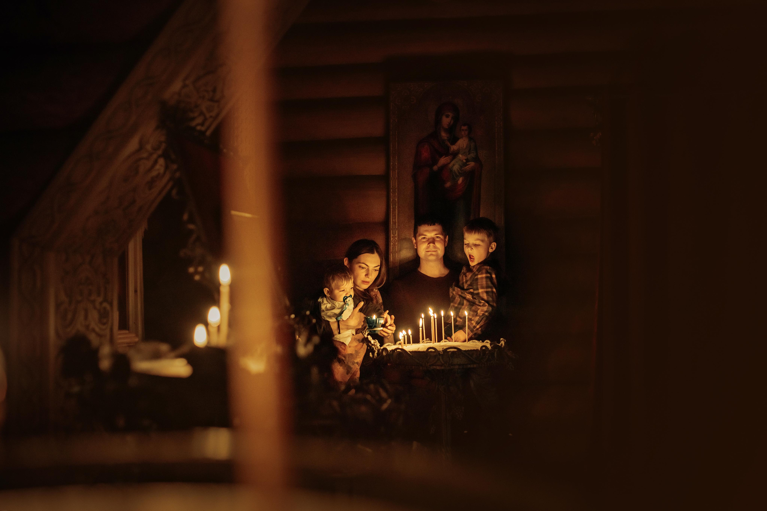 Крещение Артемия, февраль 2023 года, Храм Святой Троицы, Минск