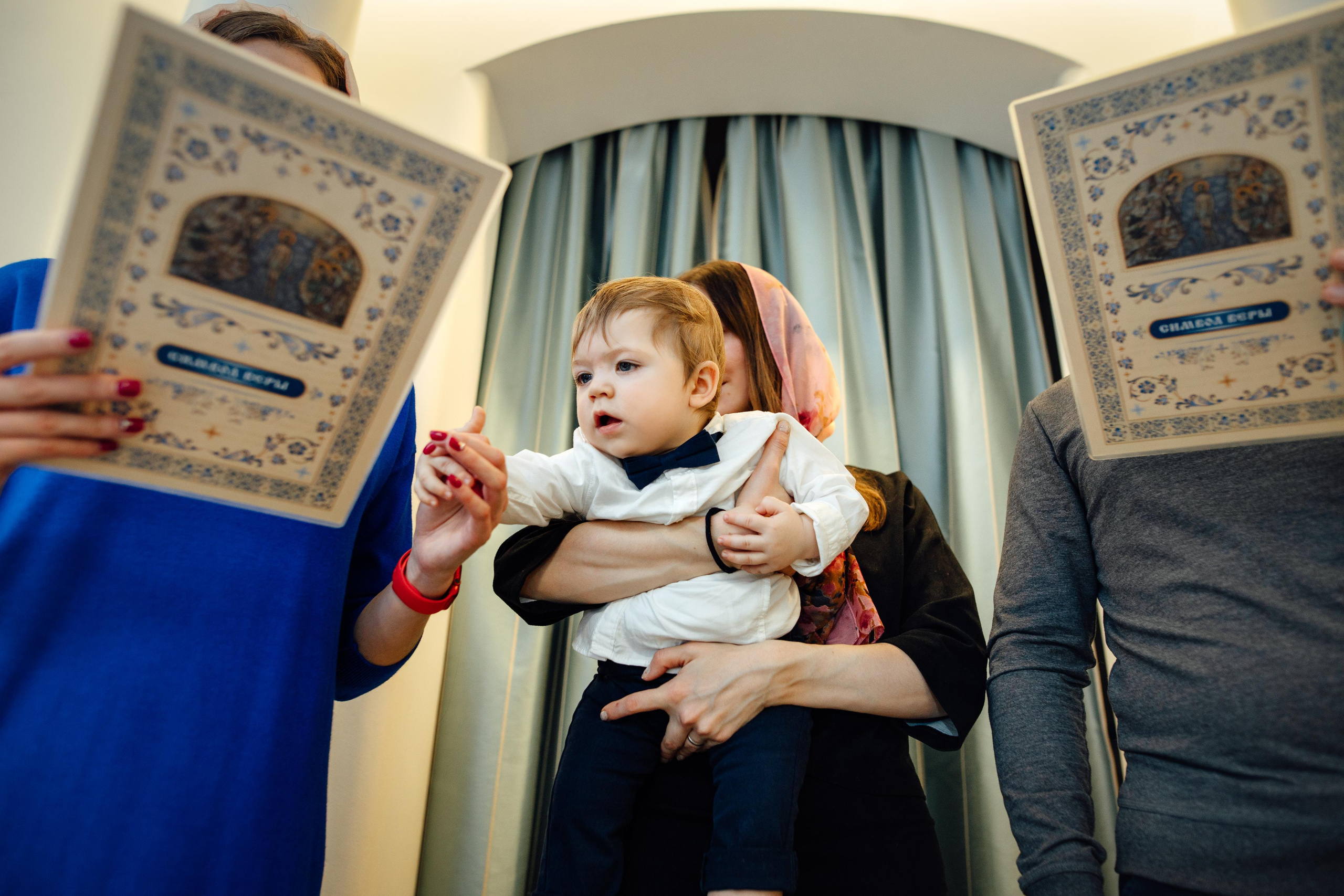 Крещение Артемия, февраль 2023 года, Храм Святой Троицы, Минск