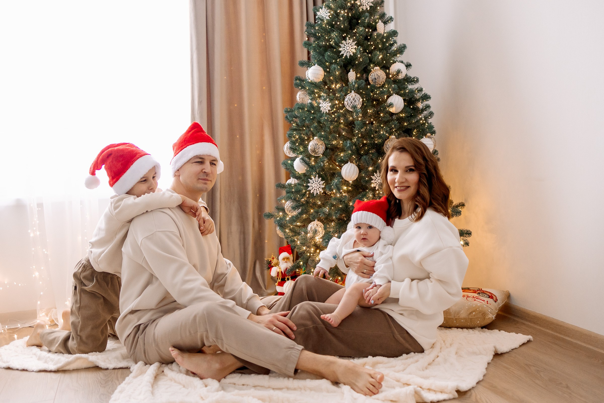Домашняя Новогодняя история. Семейный Фотограф в Москве Евгения Симоненко