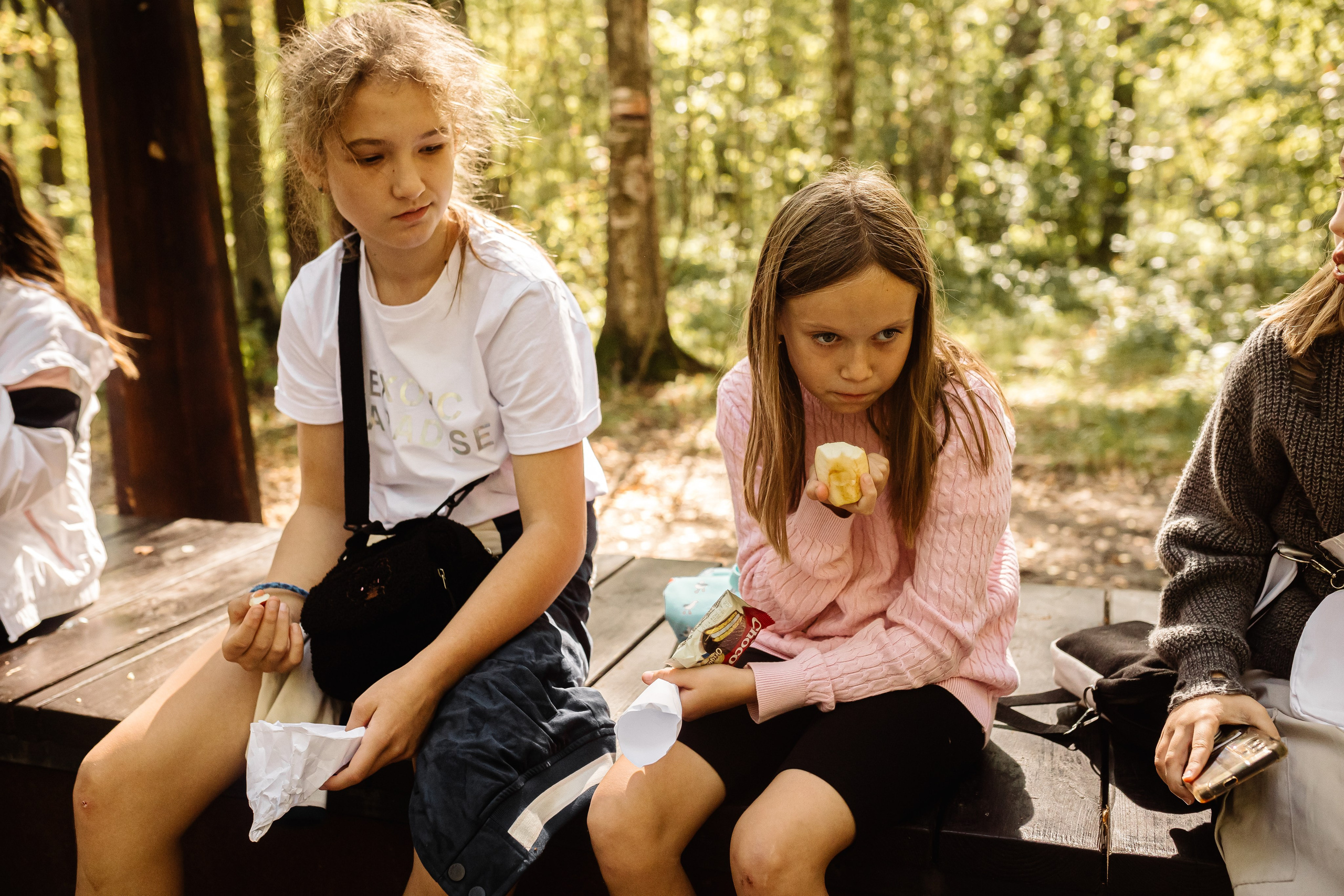 Репортаж школьной прогулки в парке. Семейный и женский фотограф в Москве Надежда Воробьева