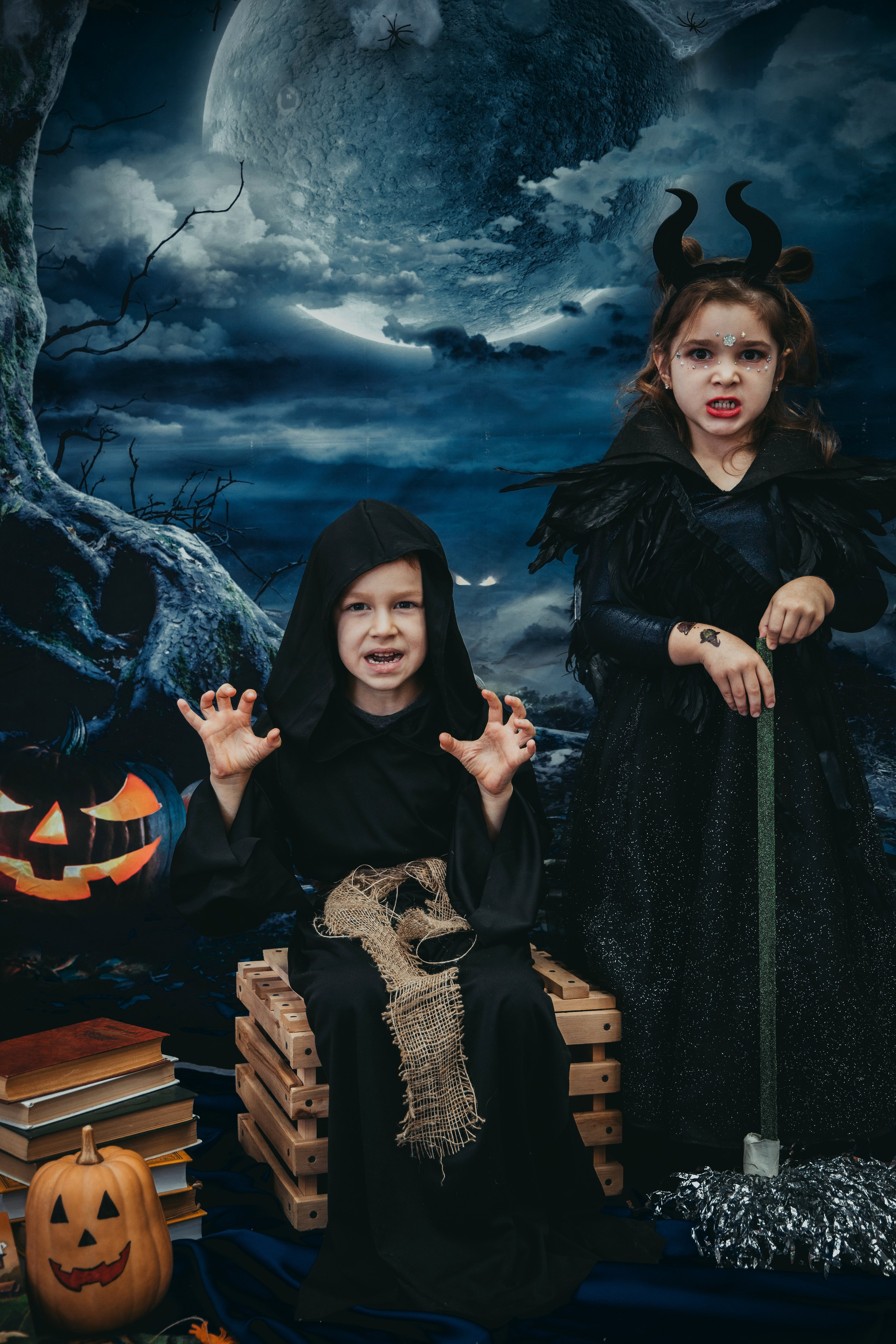 Детский праздник Halloween 28.10.2023. Свадебный и семейный фотограф в Красноярске Леонид Максимов