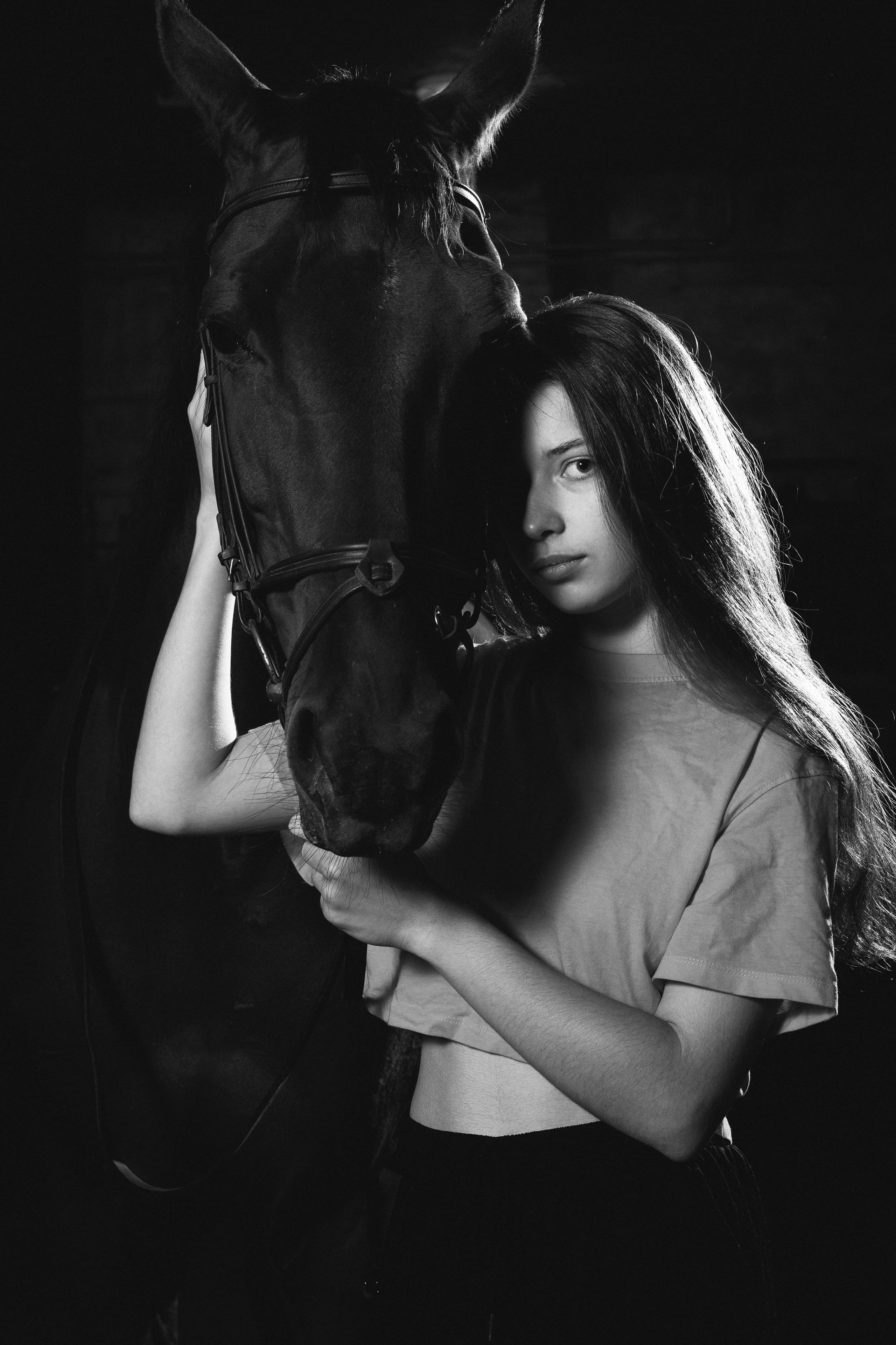 Лиза, фотосессия с лошадьми. Фотограф в Туле — Борисов Николай