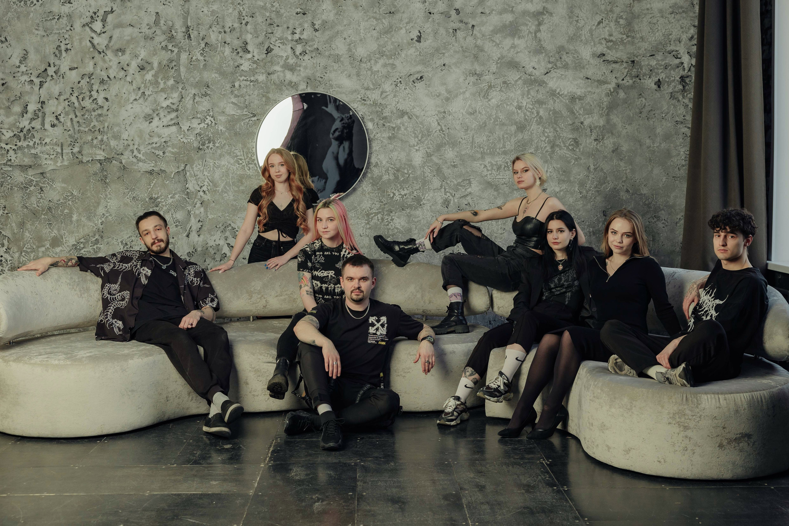 Коллективная фотосессия для мастеров тату-салона «Бить-Колотить». Алексей Шаров — свадебный и репортажный фотограф в Нижнем Новгороде