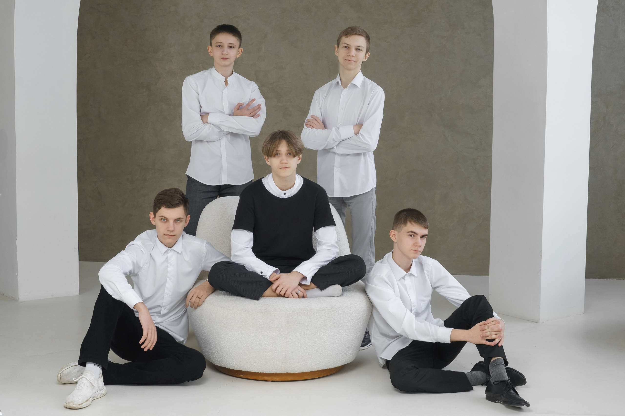 В студии сьемка школьников. Ольга Плаксина фотограф в Саратове