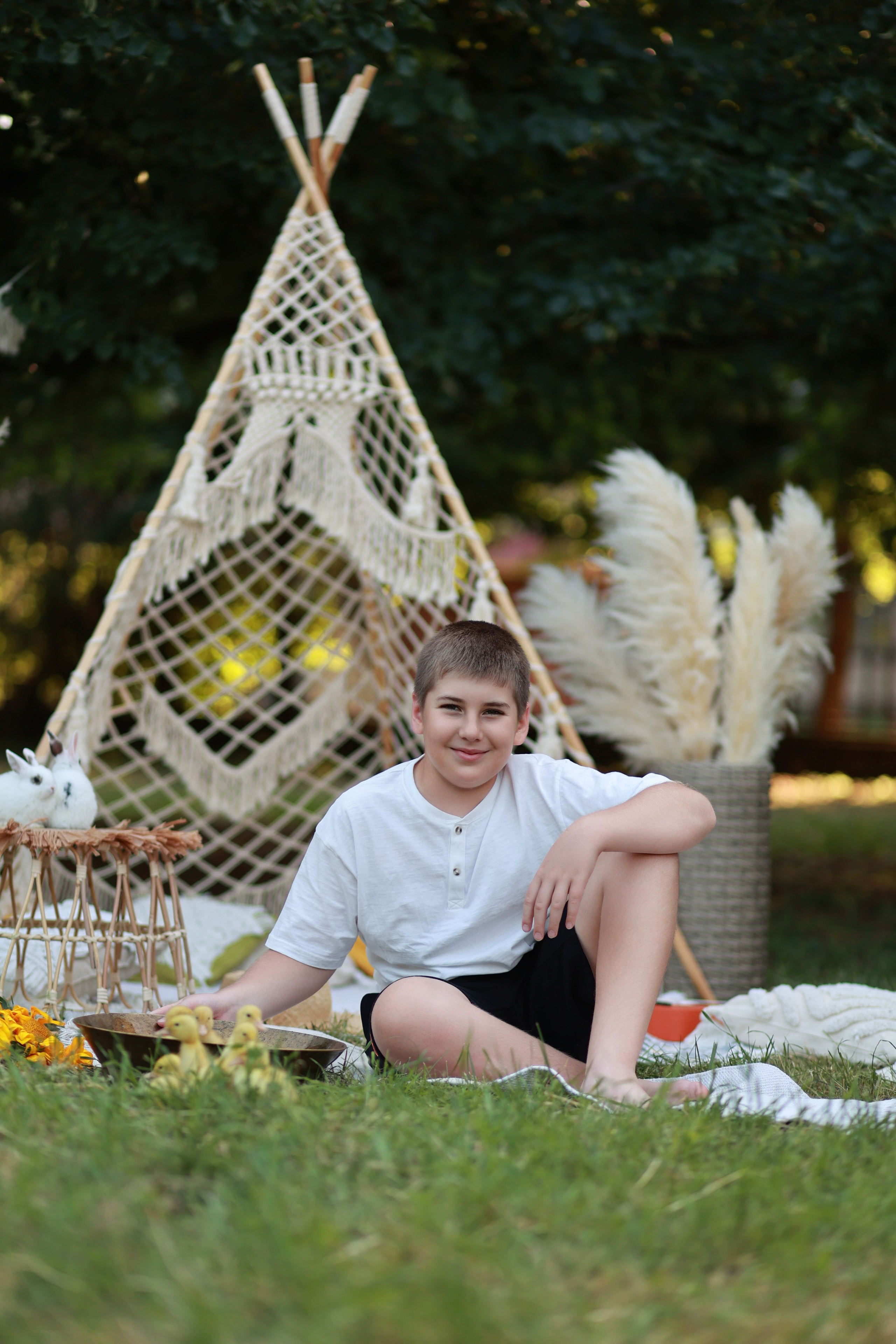 Бохо в Чистяковской Роще. Детский семейный фотограф Краснодар