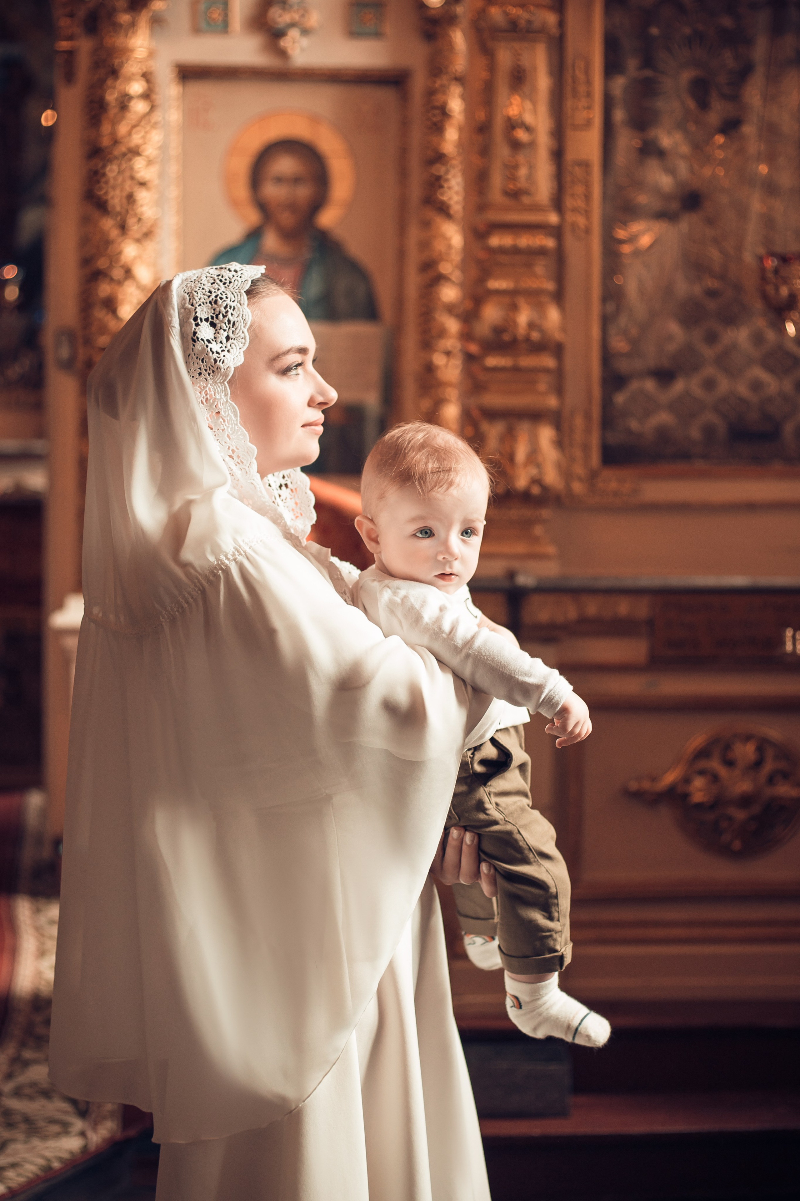 Таинство Крещения Ивана. Борисо-Глебский кафедральный собор. Семейный фотограф в Рязани и Рязанской области