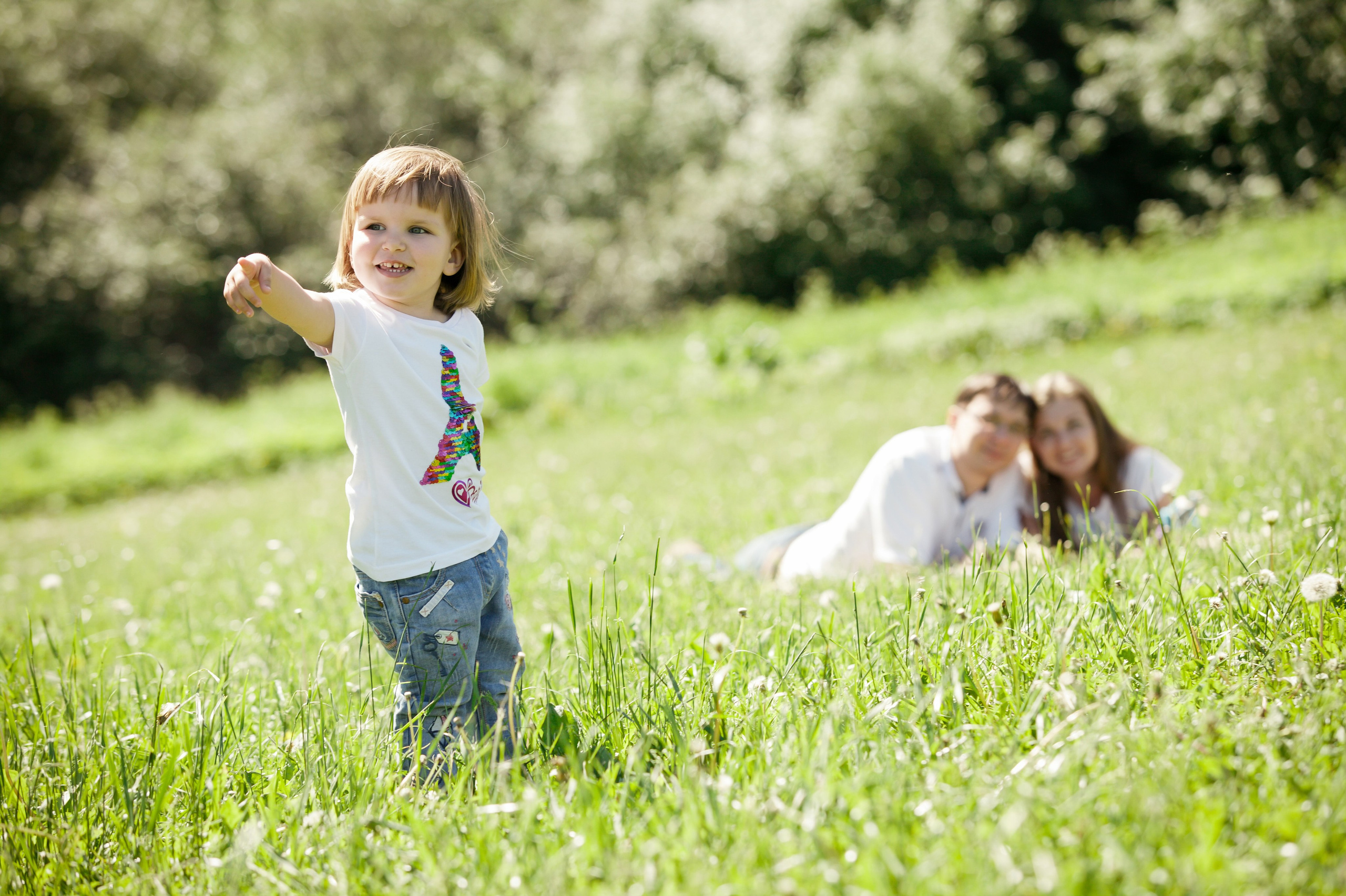 Семейная съемка в парке. Фотографы в Москве Светлана Устинова и Сергей Грачев