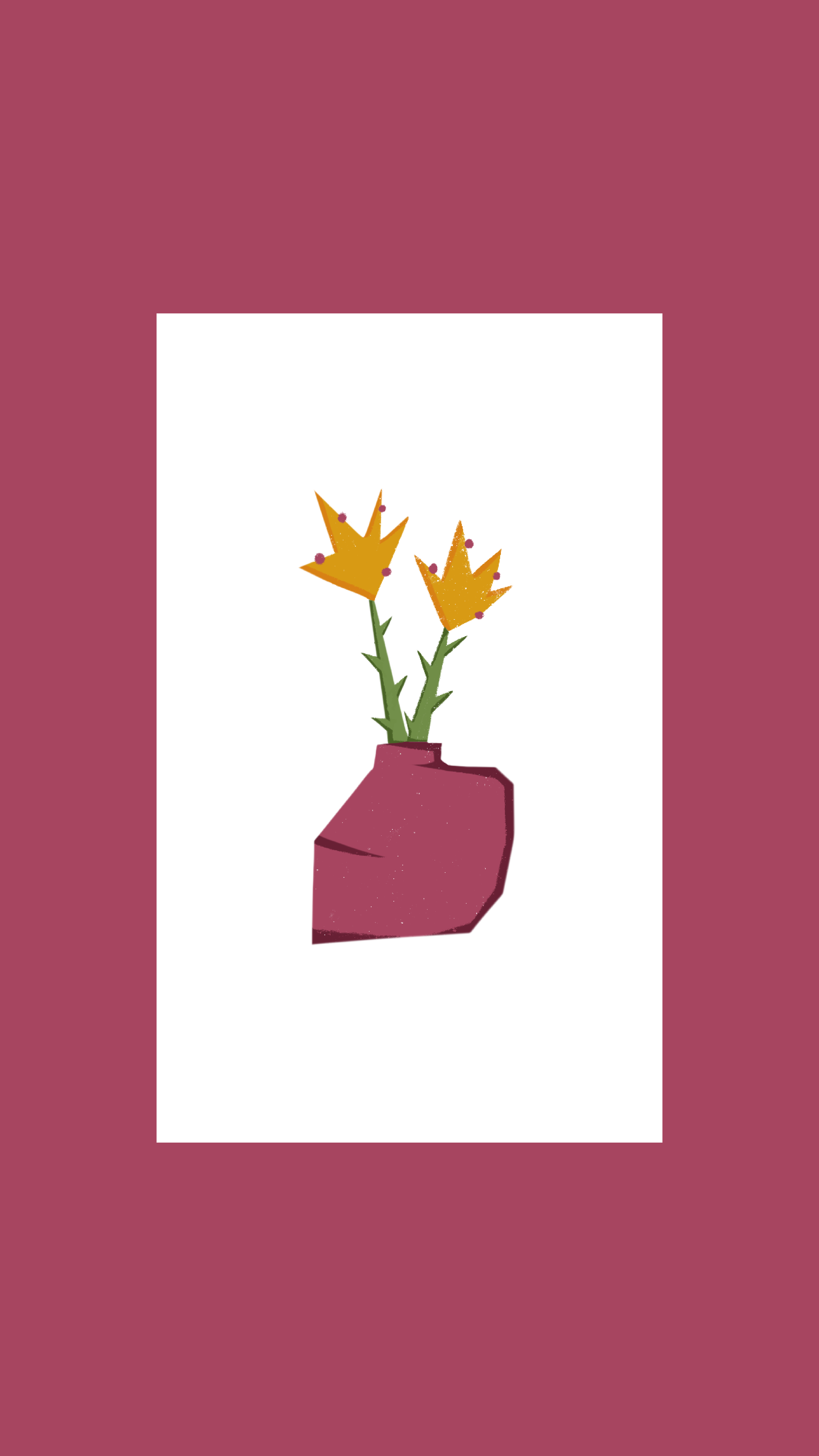 Flowers. Design, illustration and painting
