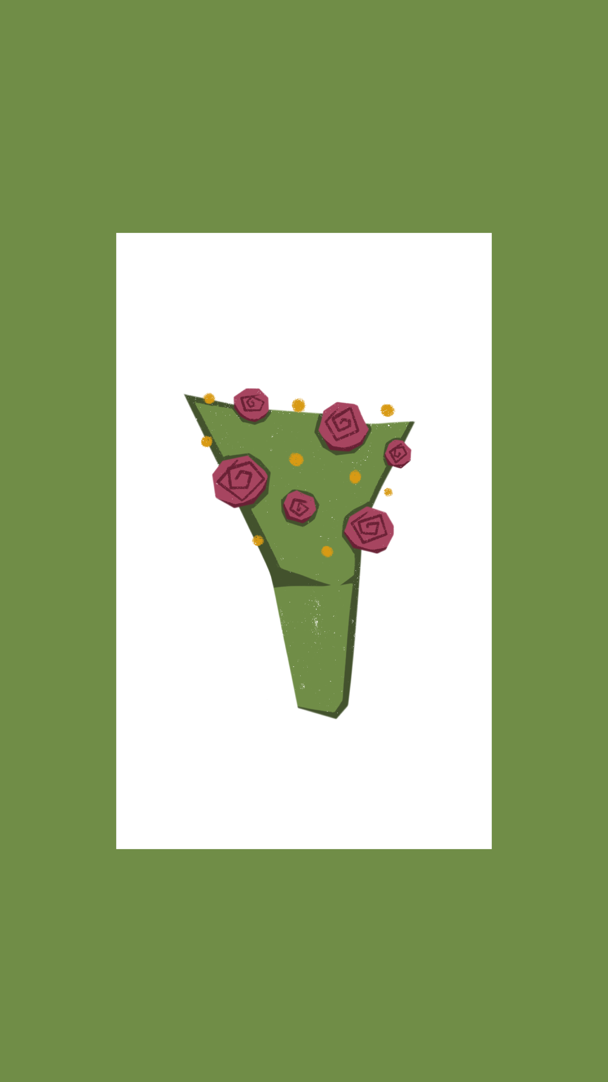 Flowers. Design, illustration and painting