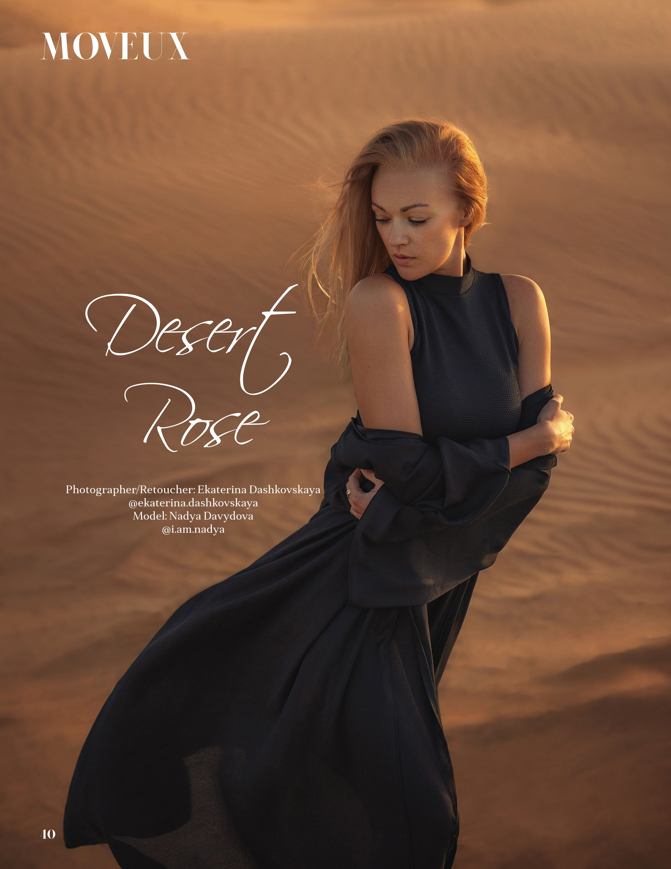 «Desert Rose» for MOVEUX Magazine. Family and Women’s Photographer| Texas | Dashkovskaya Ekaterina