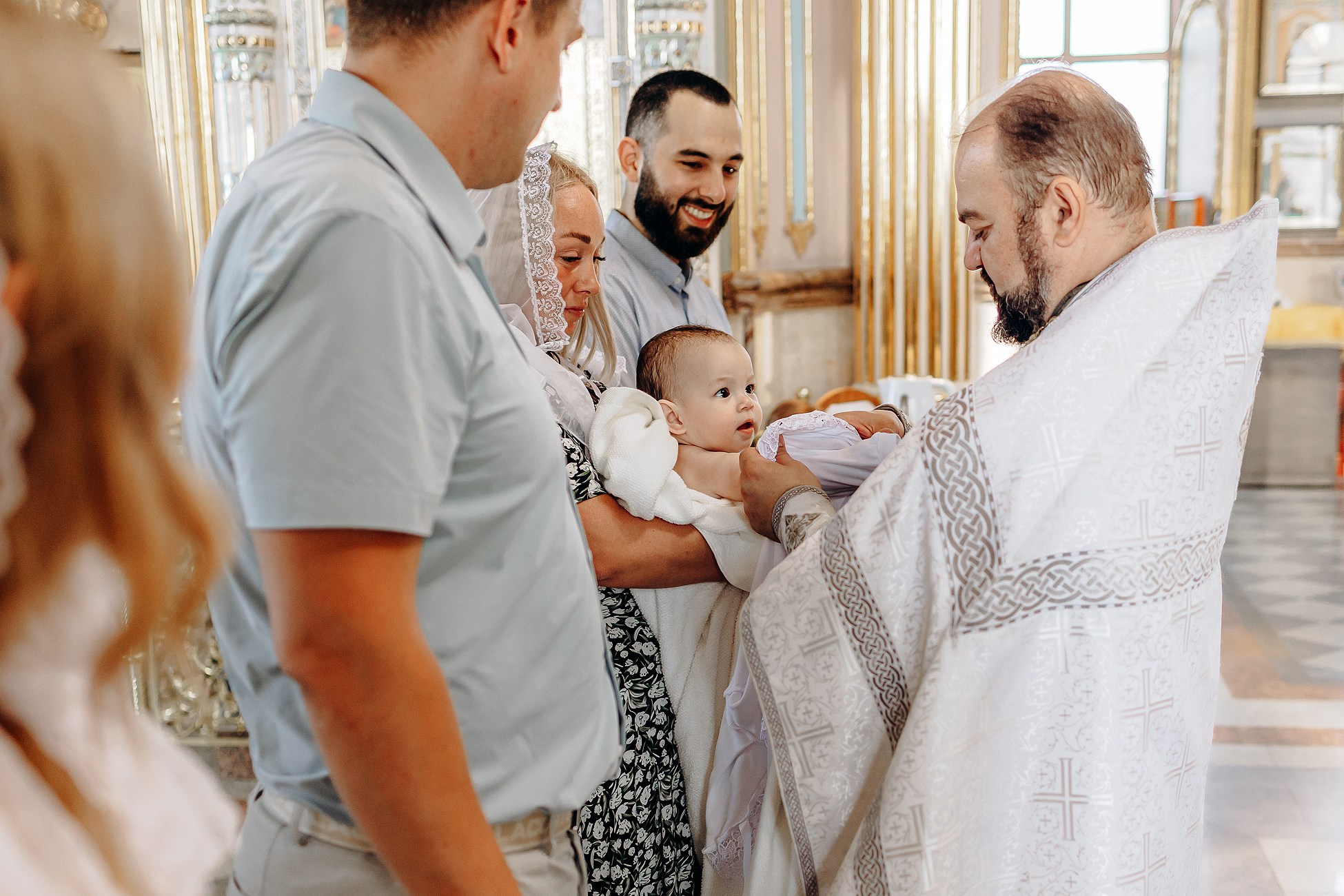 Крещение в Храме в Большой Валяевке. Семейный фотограф в Пензе Мария Левина