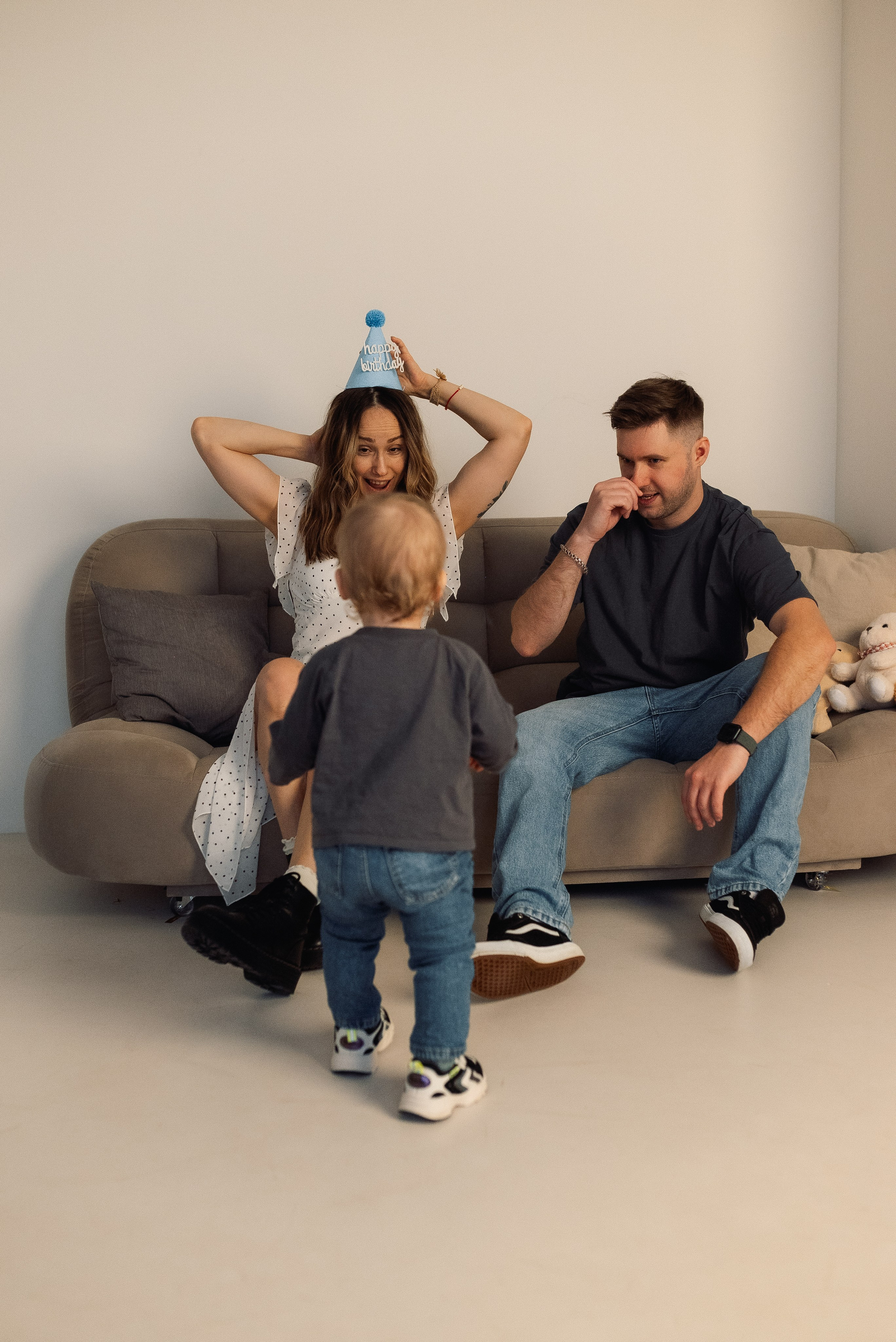 Годовасие с мамой и папой. Семейный и детский фотограф в Щелково Алена Дробот