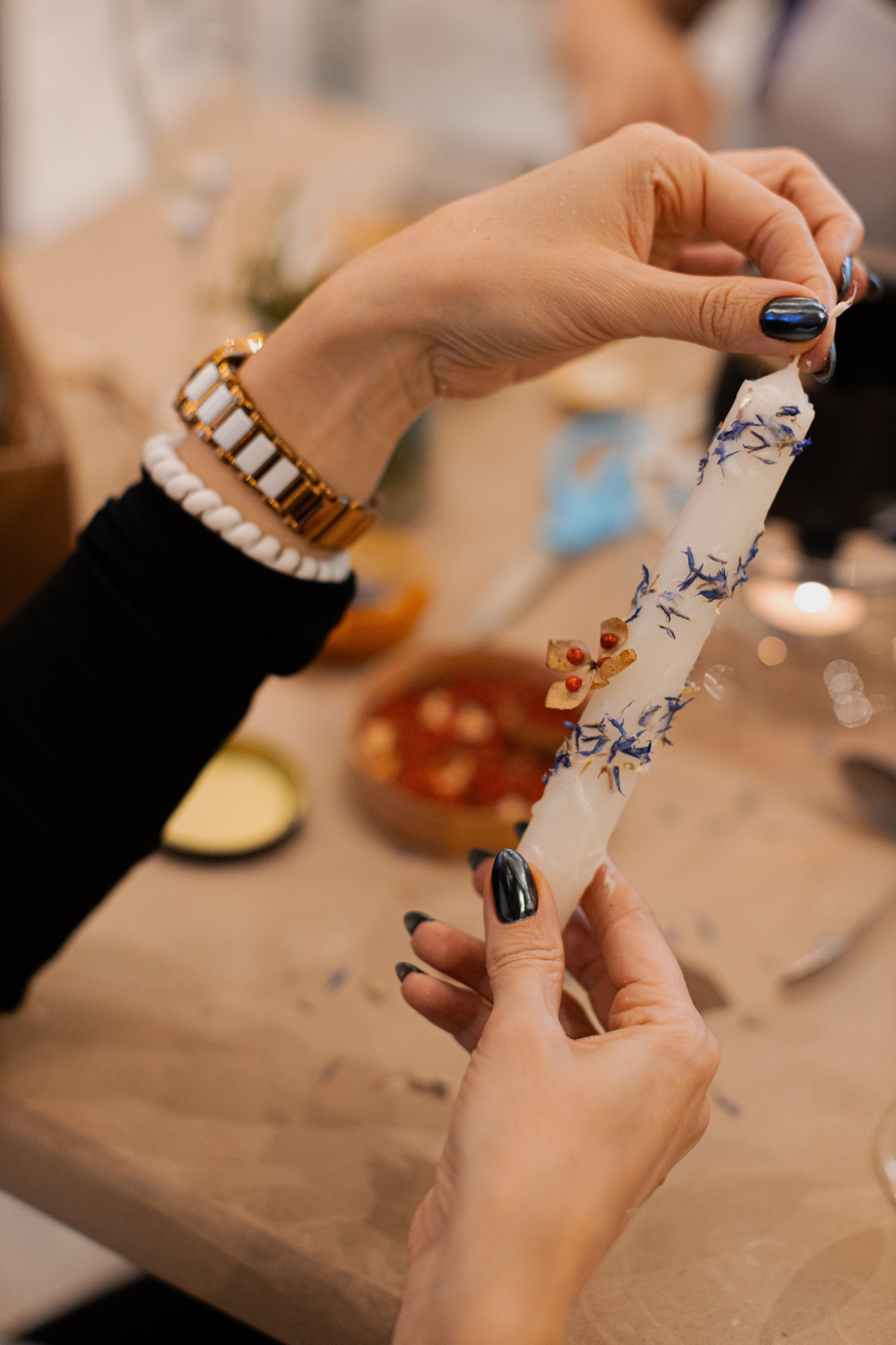 Мк свечи и венок (новогодний корпоратив). Анастасия Ракчеева Художник