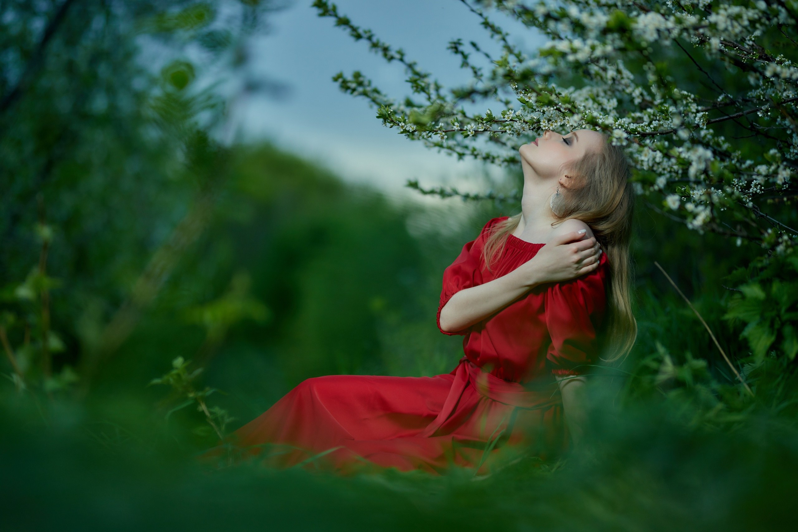 Фотосессия в цветущем саду Чебоксары Чувашия