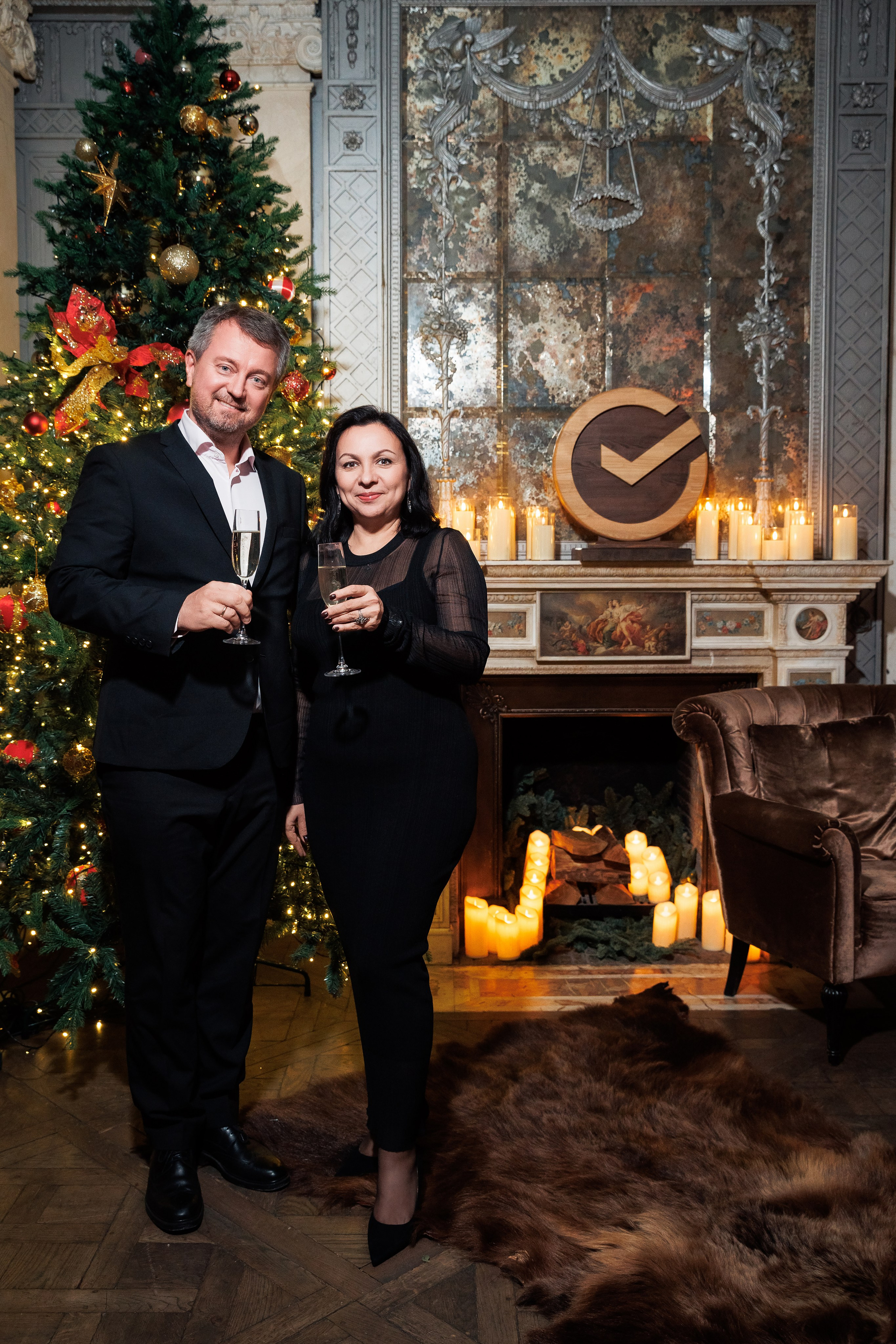 Новогодний ужин Сбер