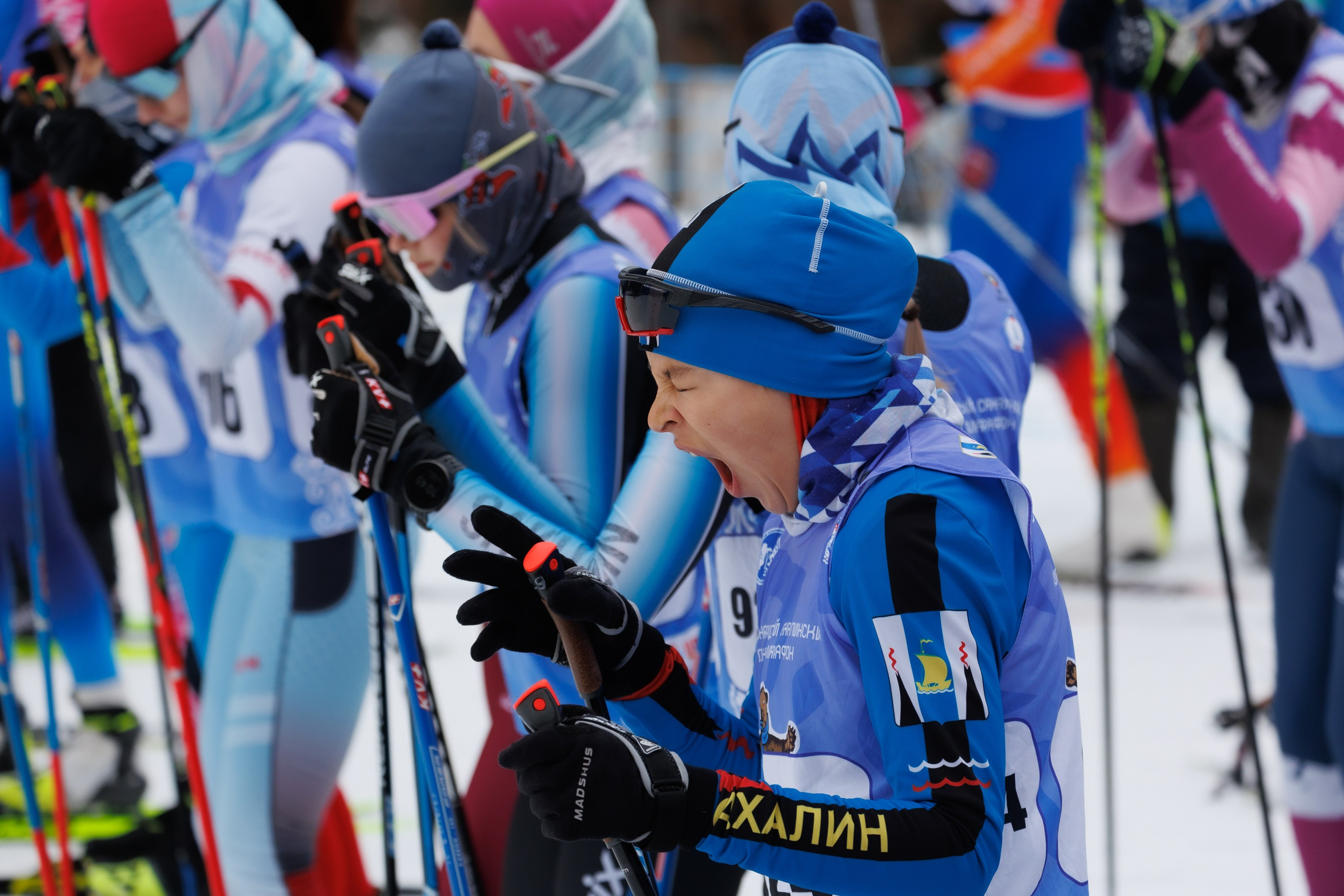 XXVII Сахалинский лыжный марафон. Фотограф Анастасия Зубкова