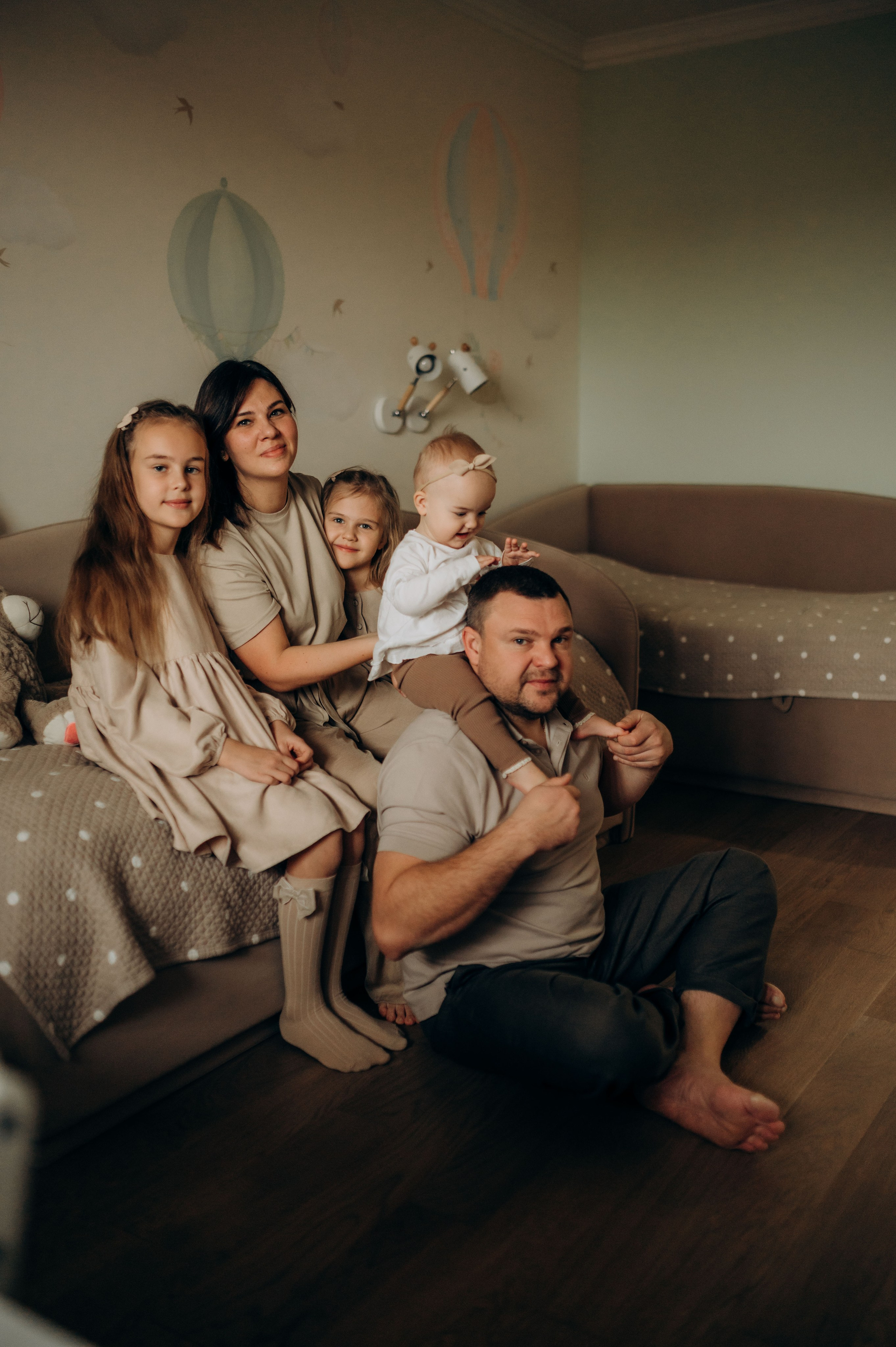 Годик младшей сестрёнке. Семейный фотограф в Домодедово и Москве Елена Пичугина