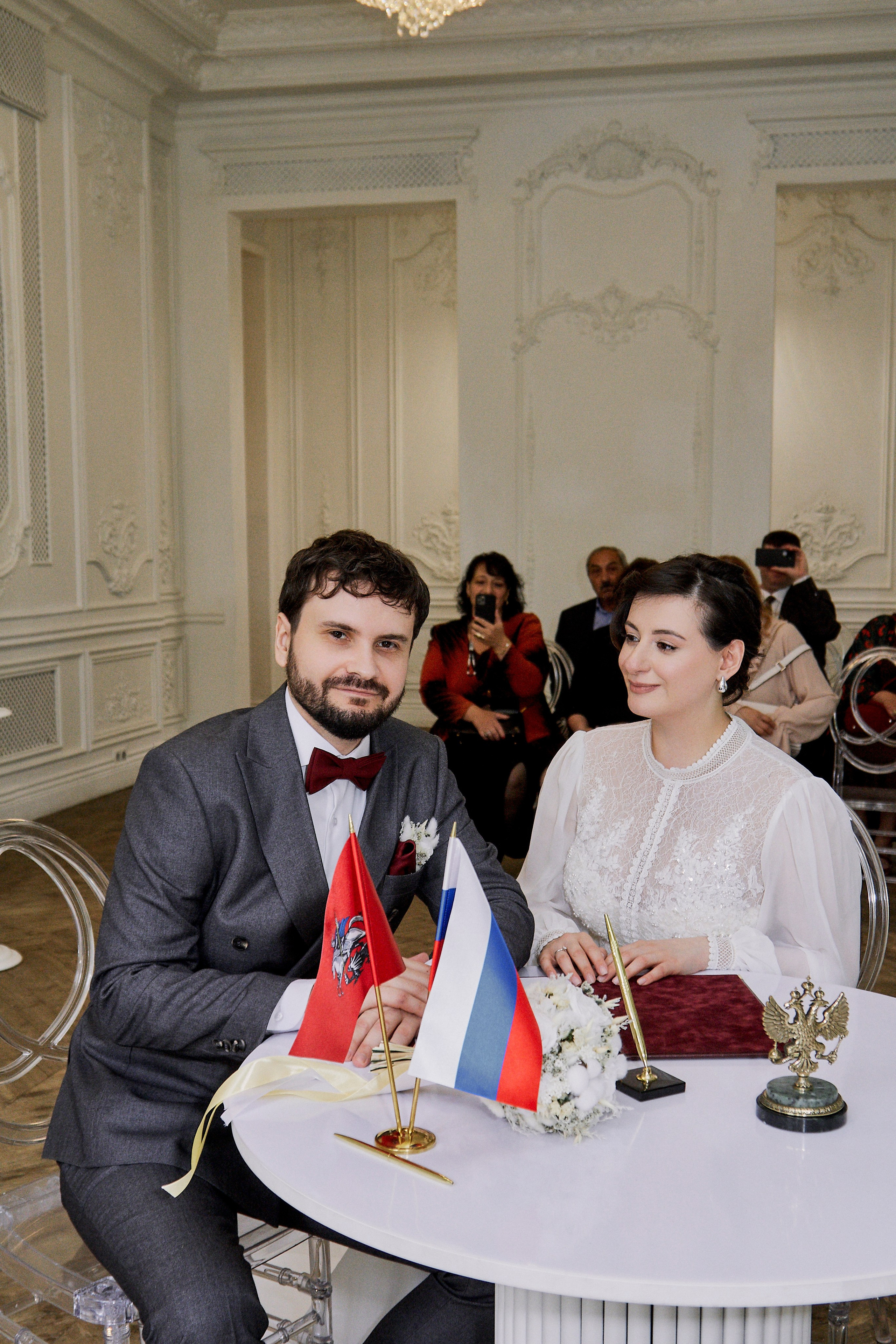 Свадебная фотосессия росписи в особняке Роял