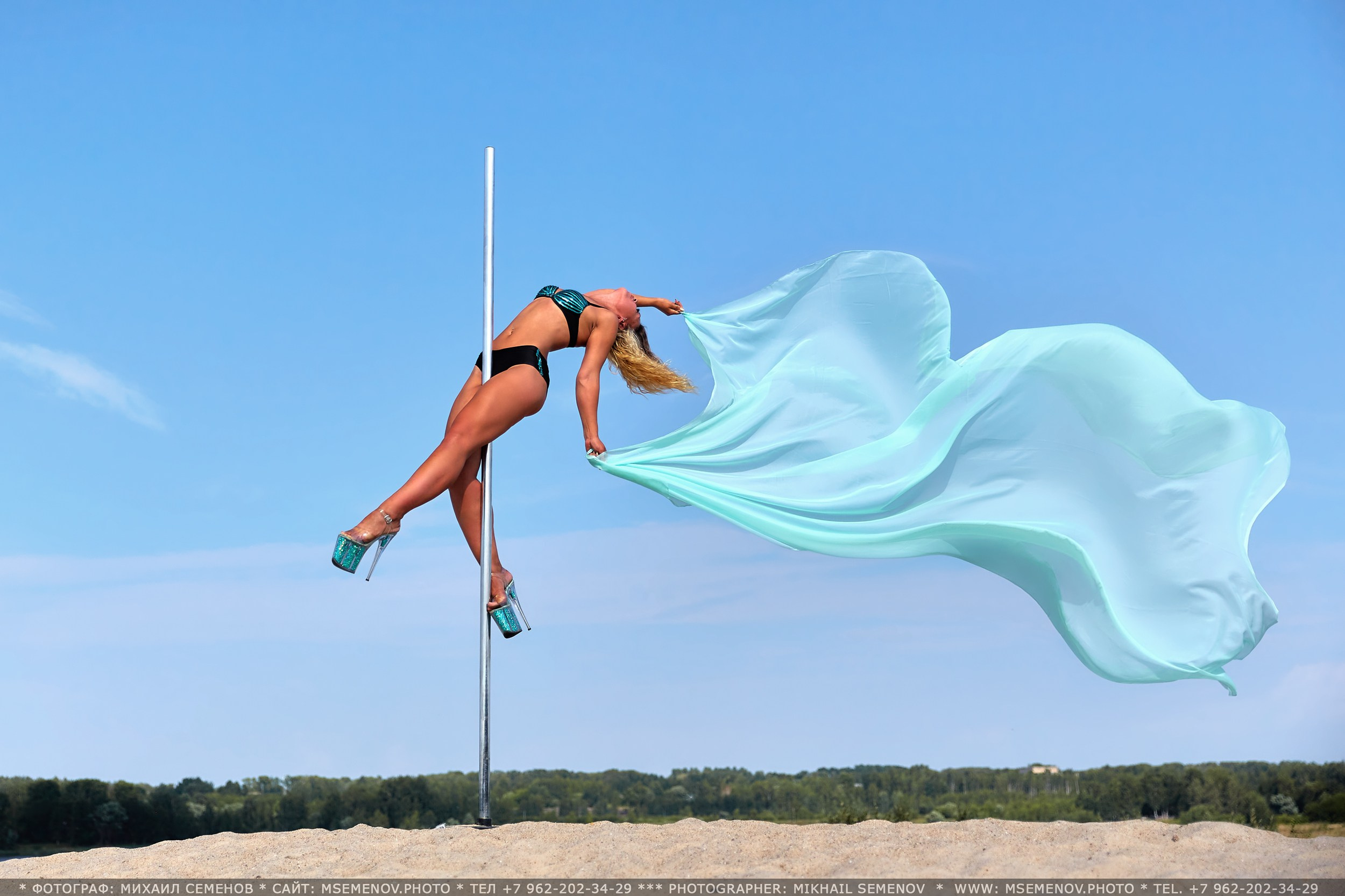 Выездная фотосессия на пилоне «Студия PoleDance Грация танец с шестом» г. Ярославль. Фотограф Михаил Семенов