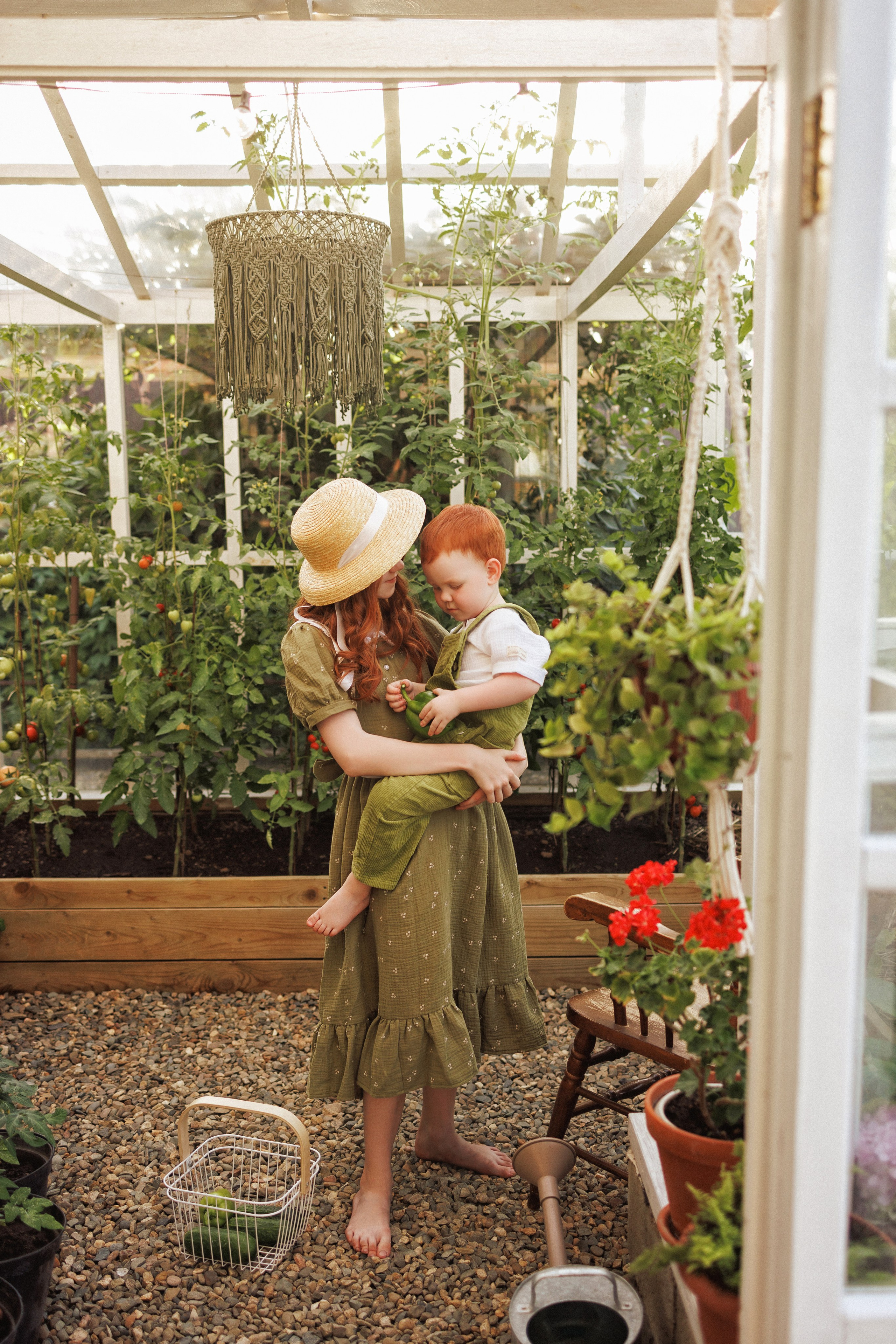 Семейная фотосессия в деревенском стиле, фотостудия «Теплица», город Краснодар. Семейный и детский фотограф в Краснодаре Анна Трашкова