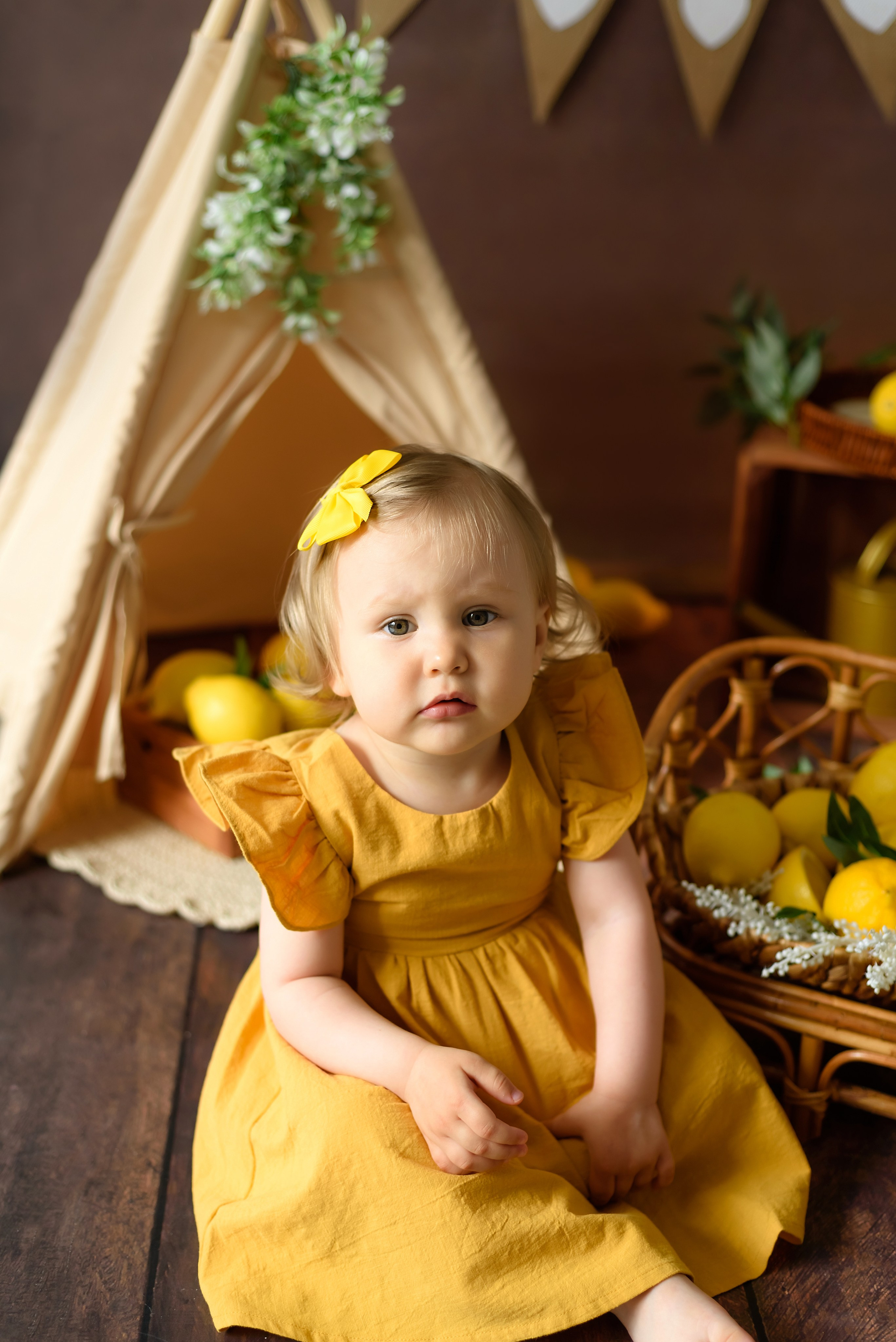 Фотопроект «Лимончики» Алиса. Детский Фотограф |Фотограф на годик в Брянске Ирина Романова