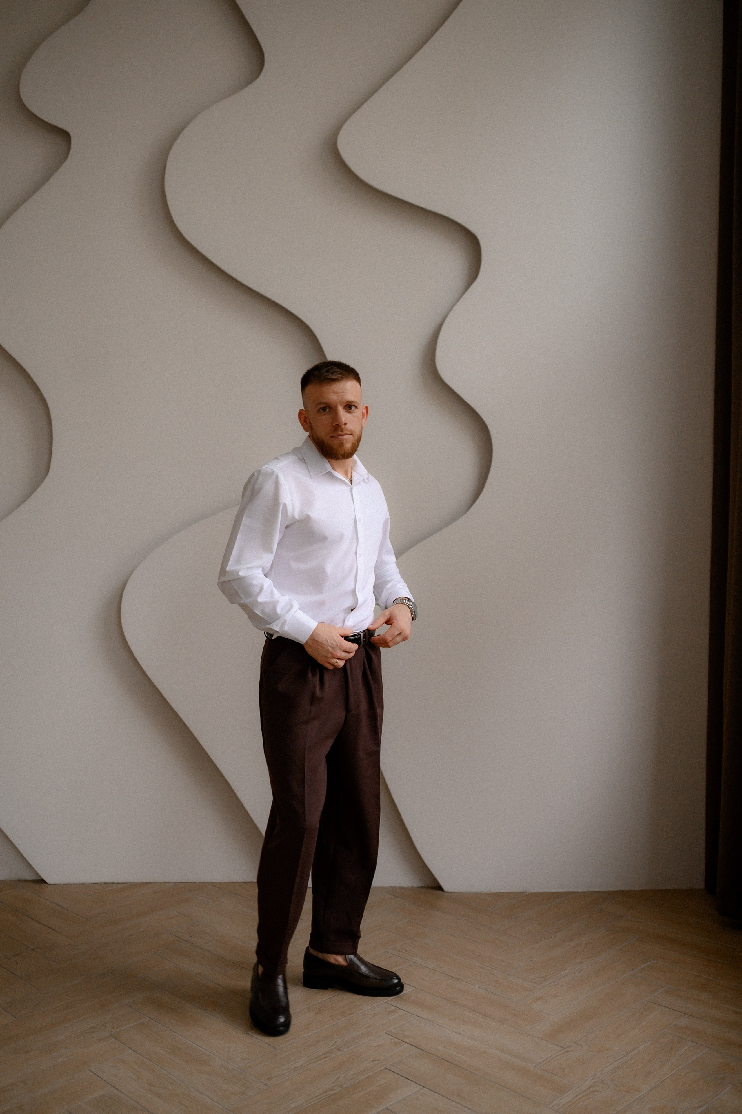 Коля и Алёна в студии. Семейный и свадебный lifestyle-фотограф в Москве Мария Петрова