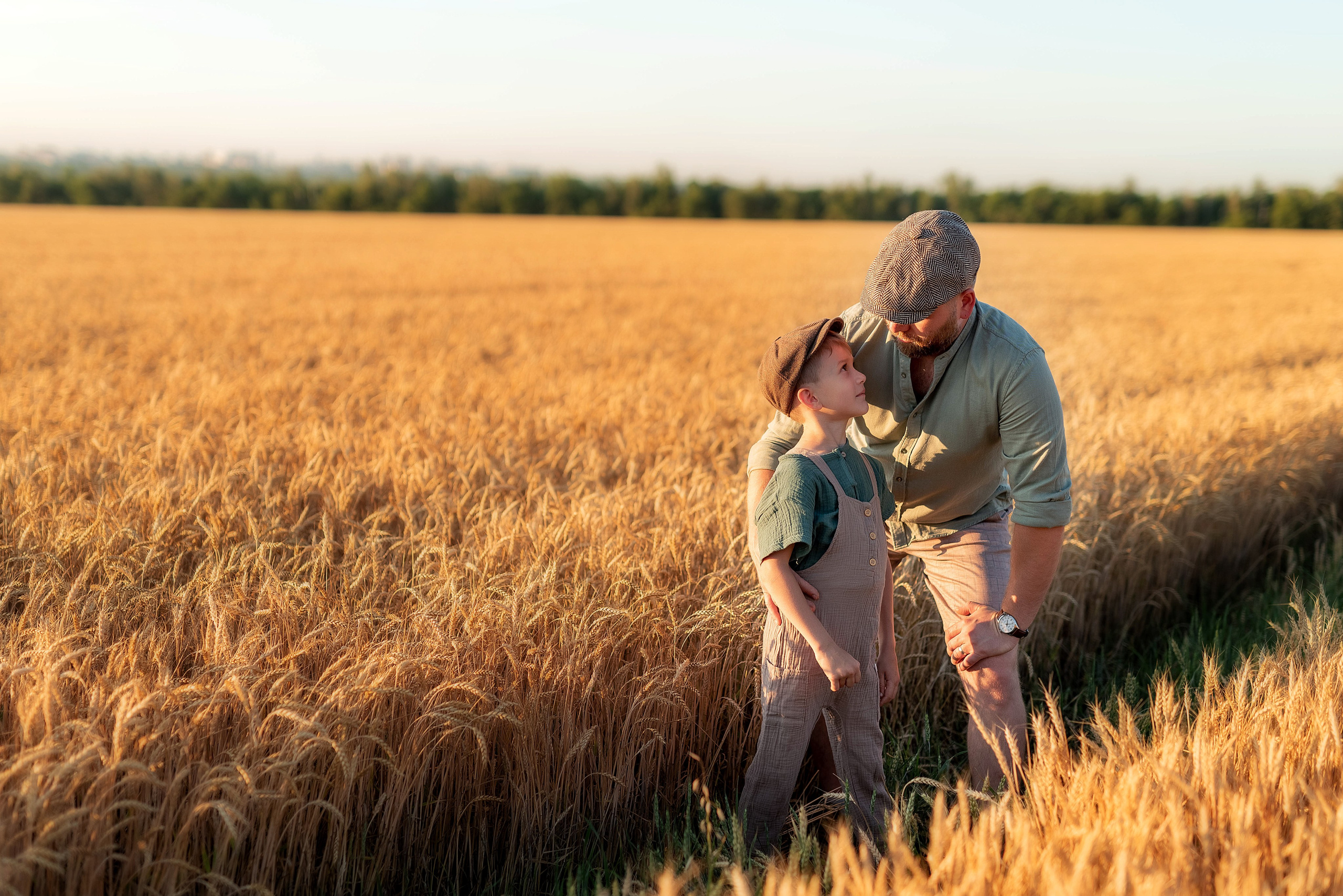 Фотосессия в пшеничном поле. Семейный, детский фотограф в Воронеже Анна Никитина