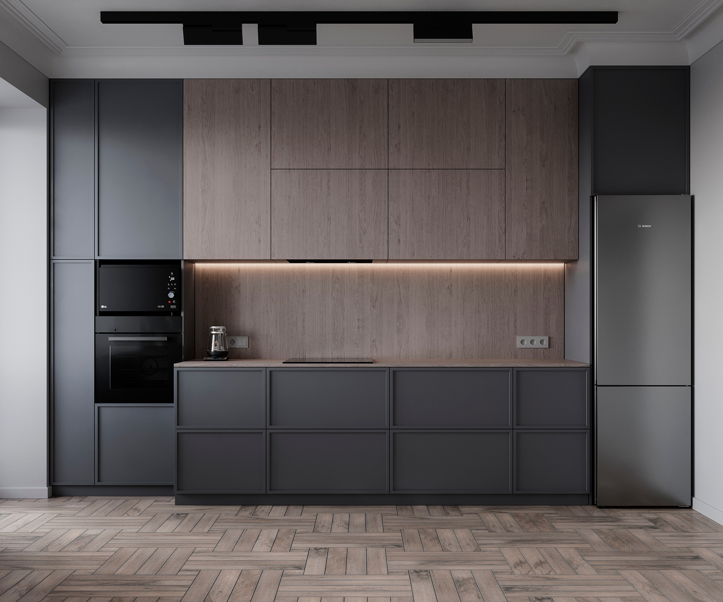 Квартира / 2023. 3D-сцены интерьеров в 3ds Мах: сборка по ТЗ для визуализаторов