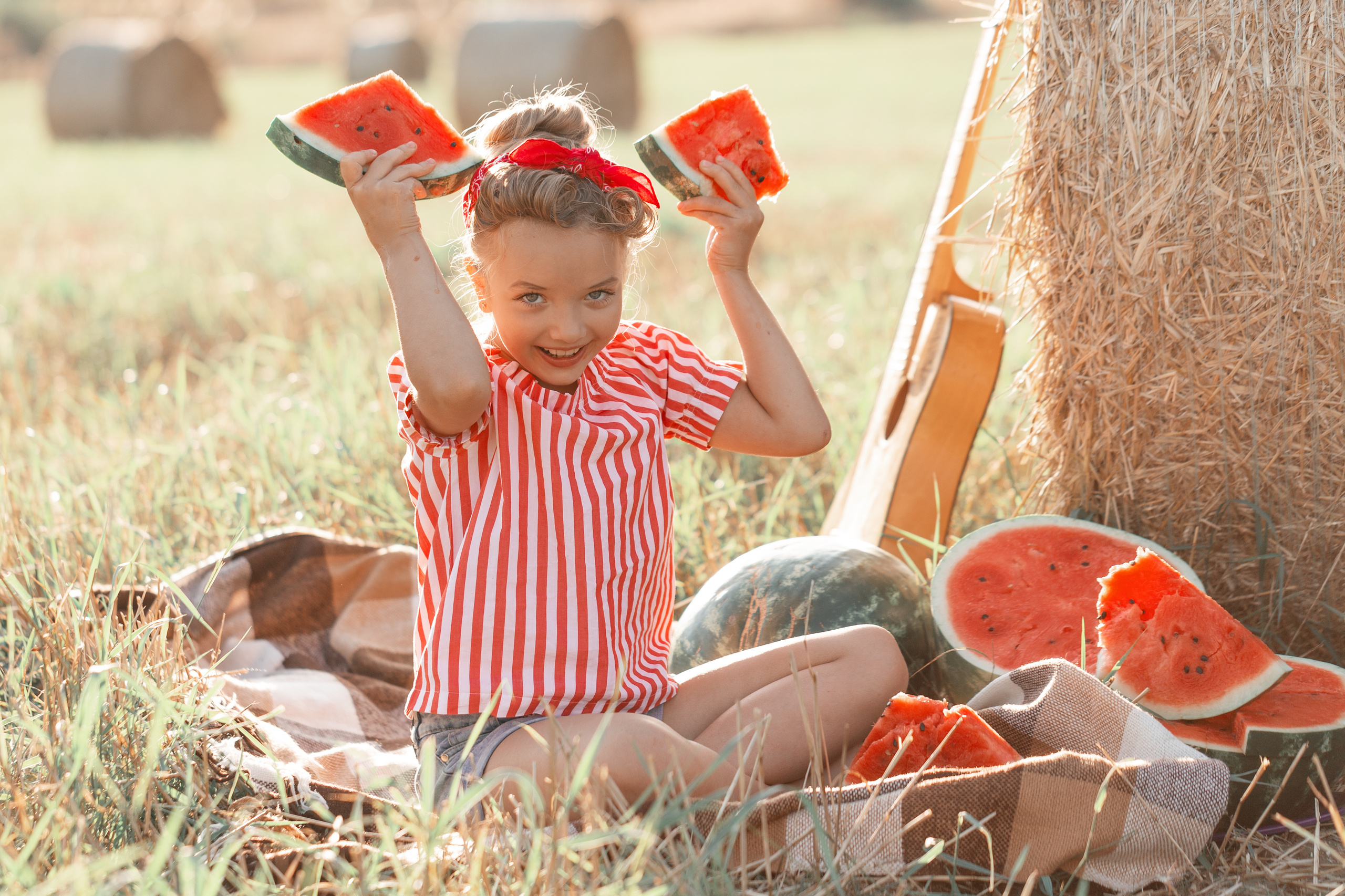 Таня. Арбузная фотосессия. Актерское и модельное портфолио. Фотограф в Москве Екатерина Коломеец