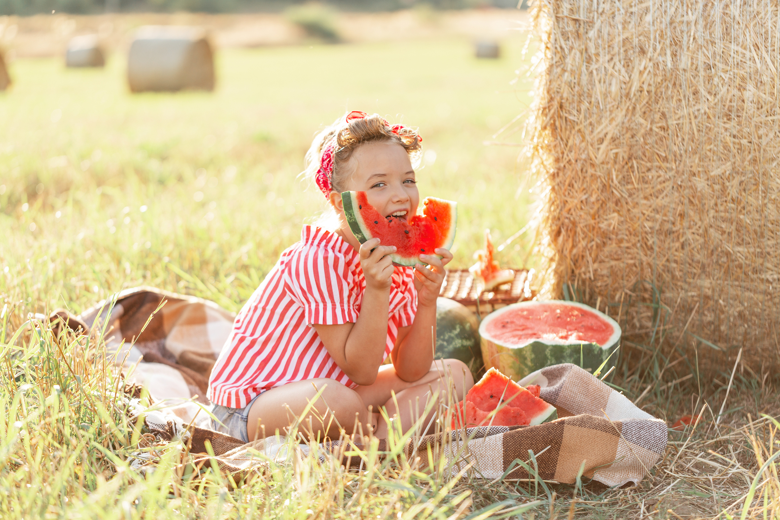 Таня. Арбузная фотосессия. Актерское и модельное портфолио. Фотограф в Москве Екатерина Коломеец