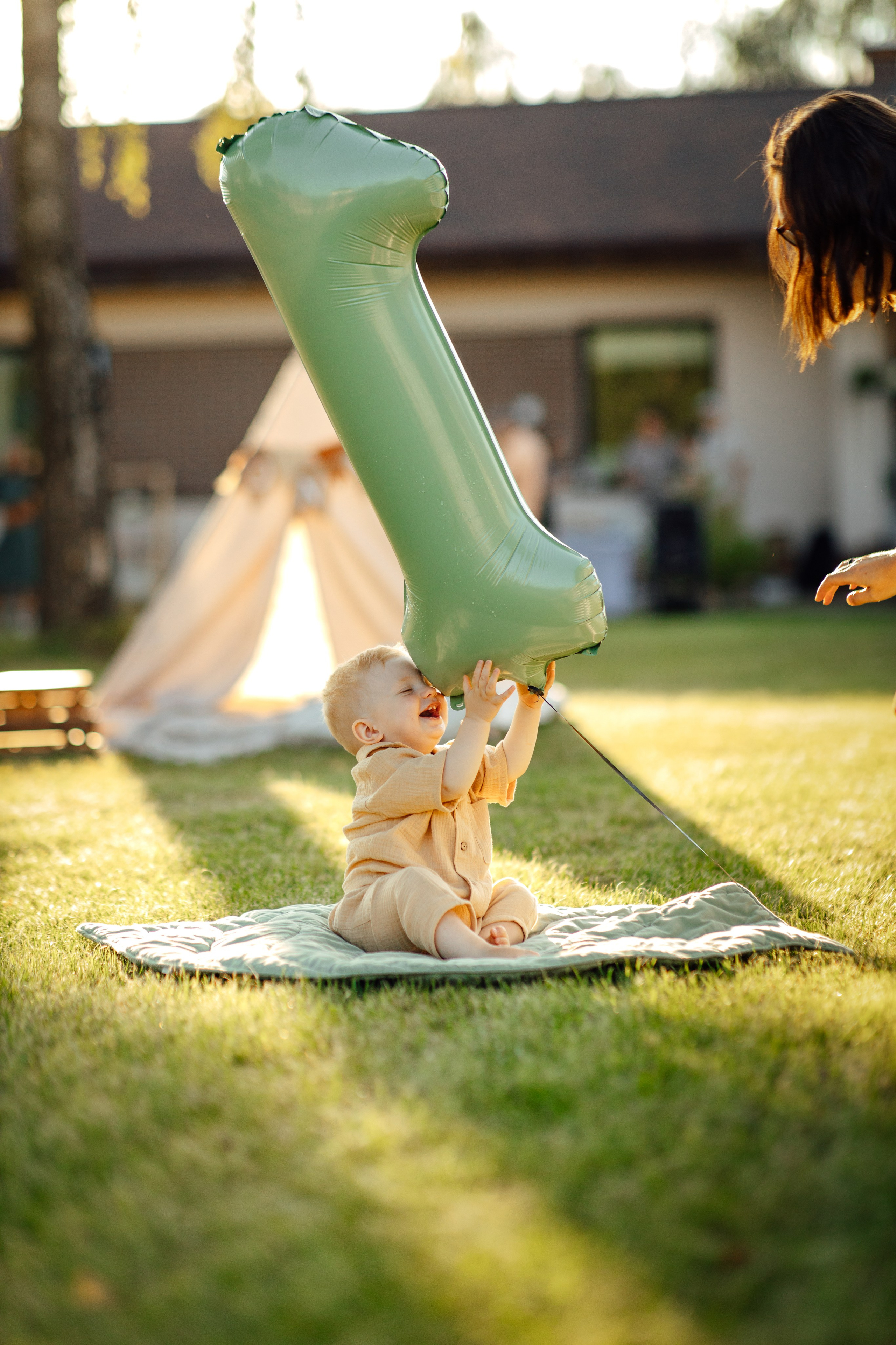 Максику 1 годик, отмечаем дома