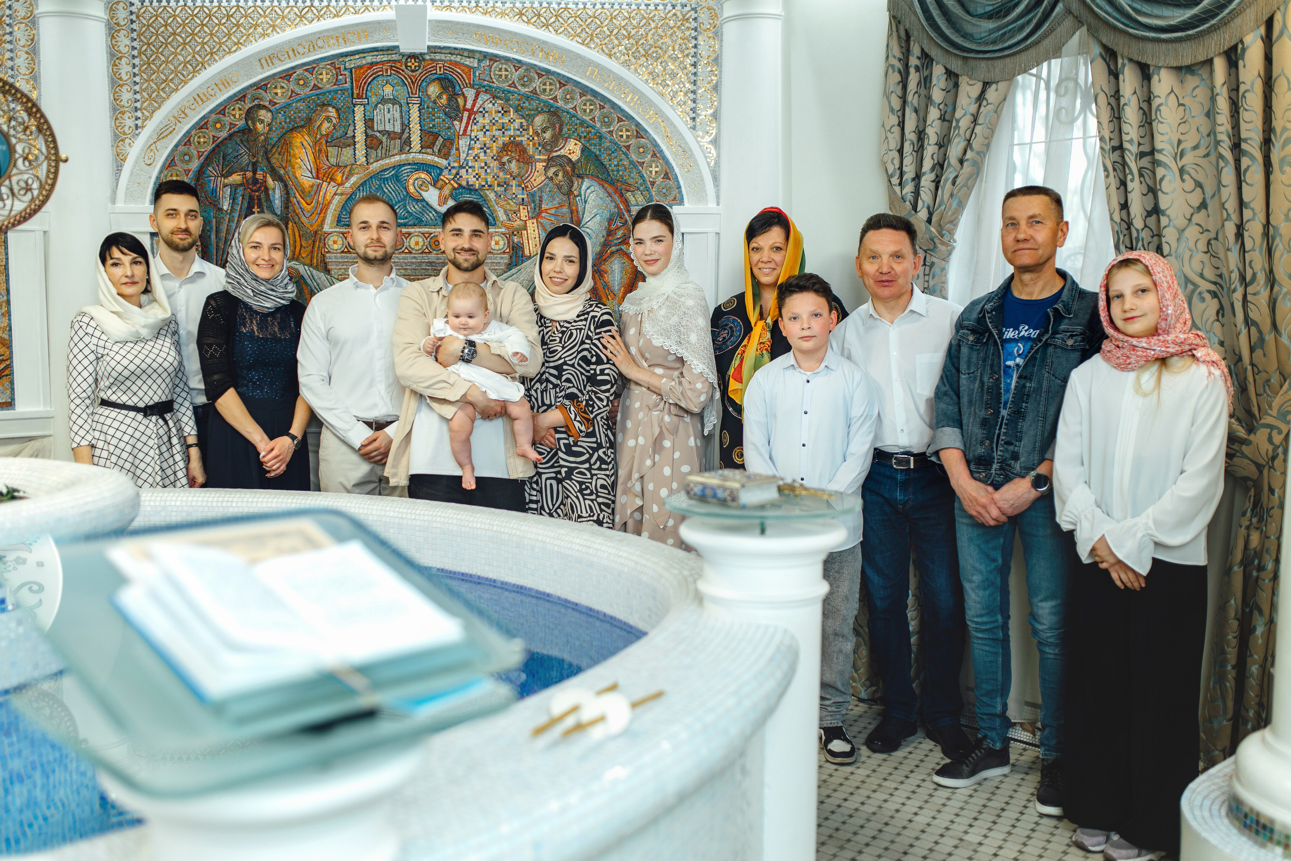 Таинство крещения Софии, апрель 2024