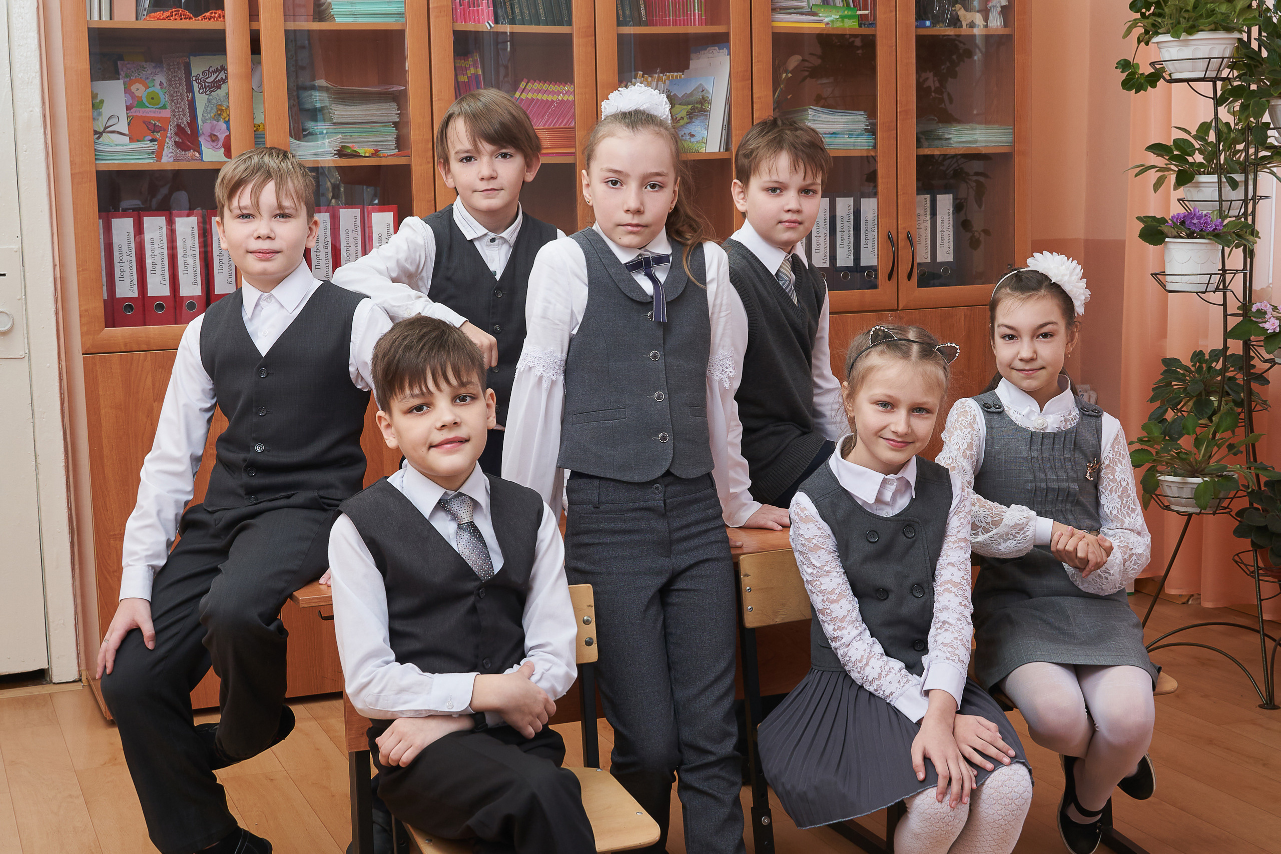 Фотосессия 1, 4 класса в Заволжье, Городце. Школьный фотограф. Фотограф в Заволжье Алексей Шабалин