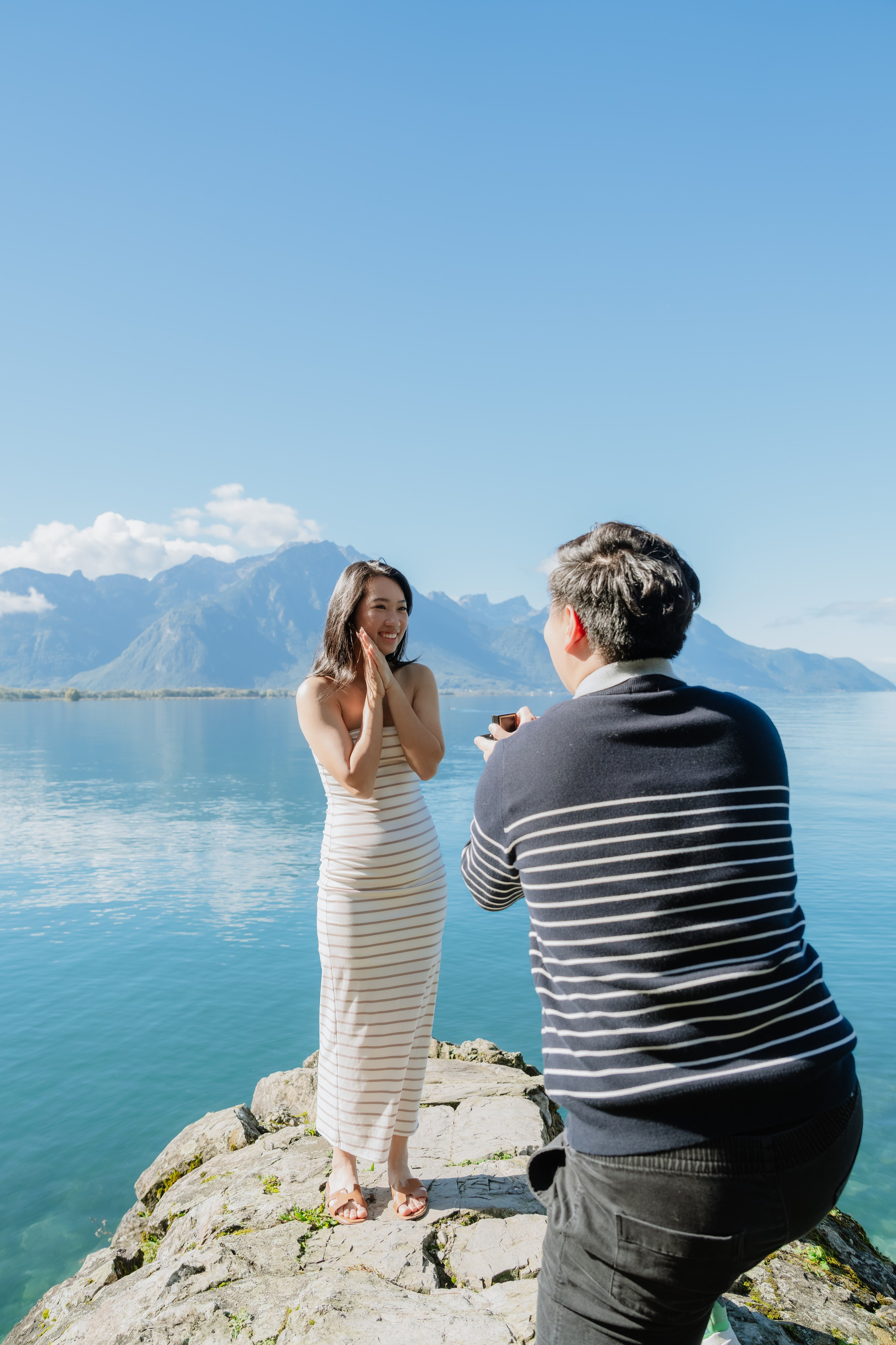 Stephanie & Dominick | Proposal Montreux. Профессиональный свадебный фотограф в Женеве и Швейцарии | Таня Вовчецкая