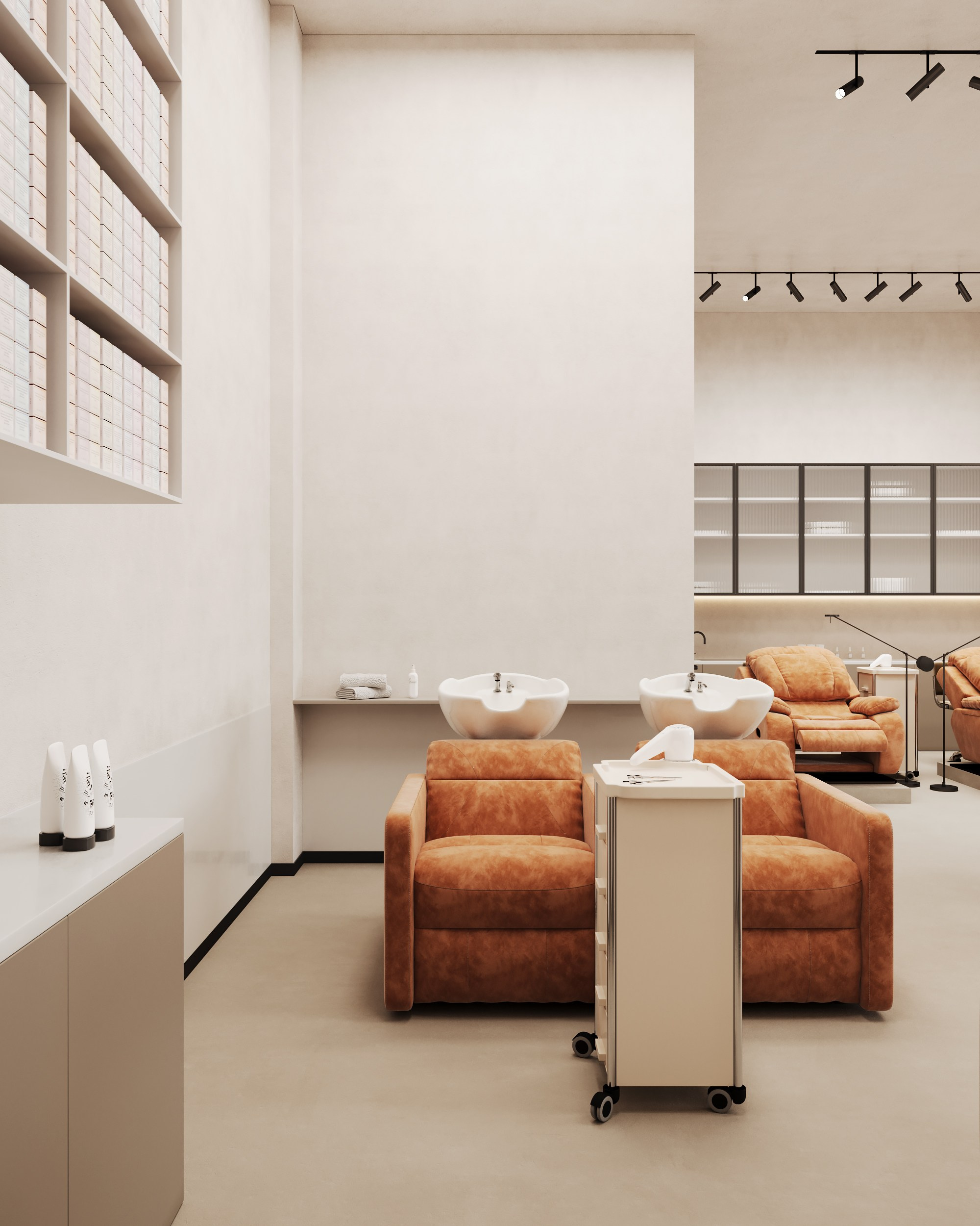 Beauty Salon Tatcher. Дизайн интерьера | 3D визуализация | Миланская Марина