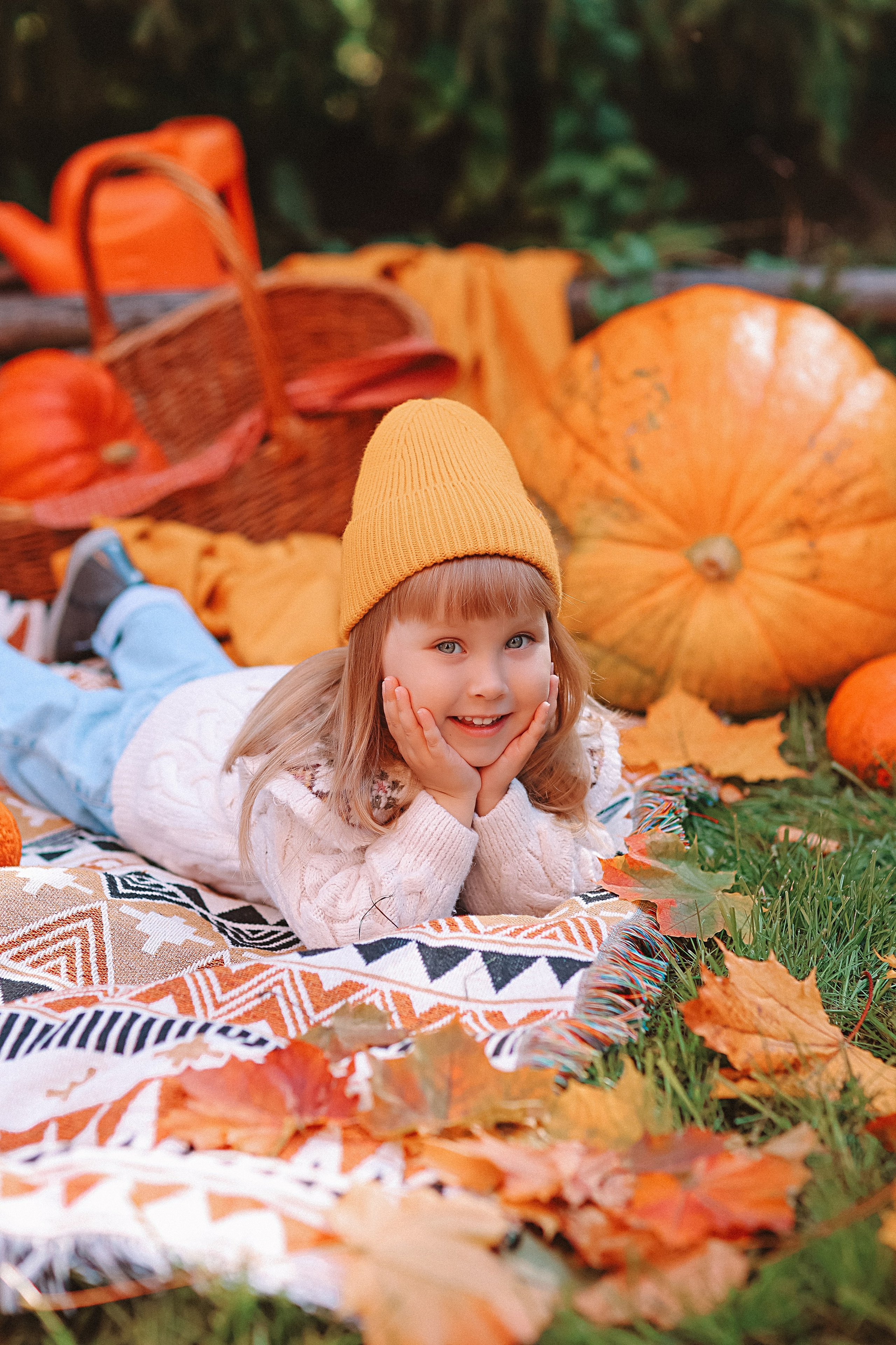 Тыквы. Семейный фотограф Тюмень, фотограф на роды Салмина Мария