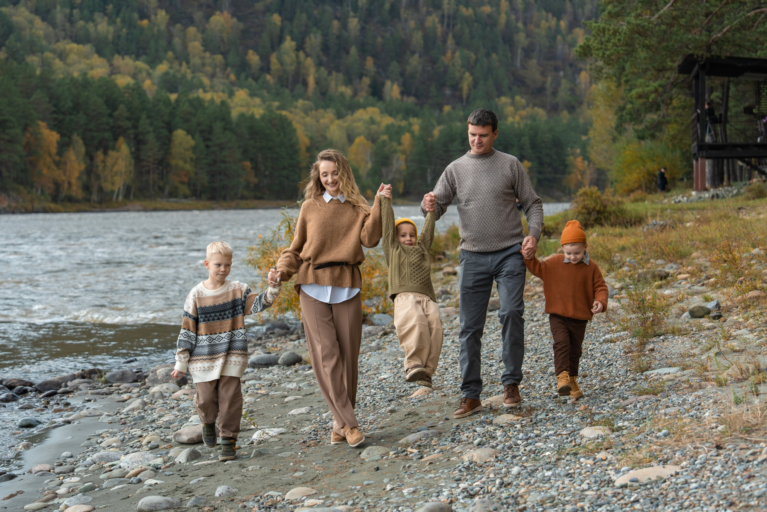Семейная фотосессия в Москве для большой семьи. Свадебный фотограф в Москве Анна Полушина