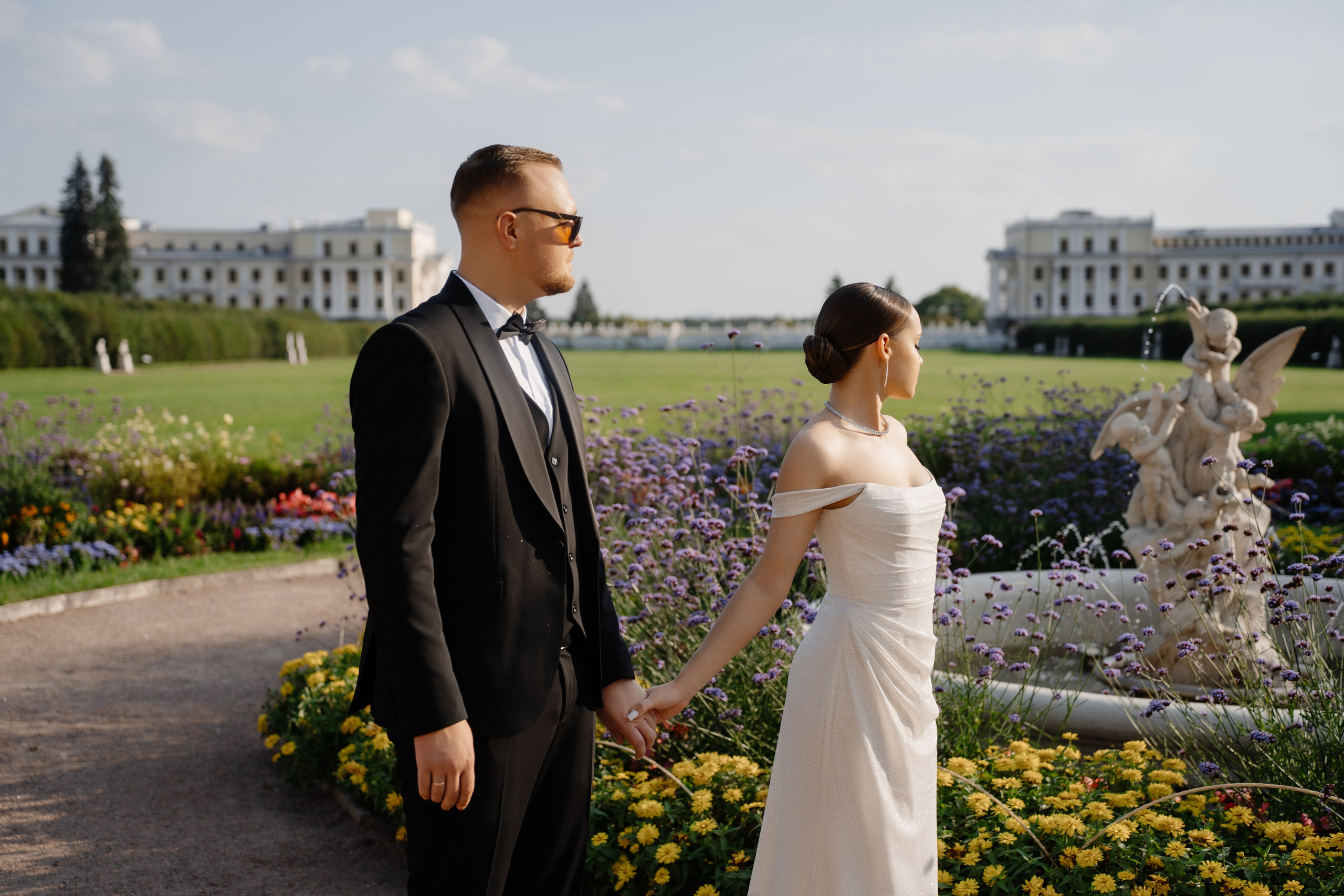 Свадебная фотосессия в парке Архангельское. Свадебный и семейный фотограф в Москве Светлана Зоткина