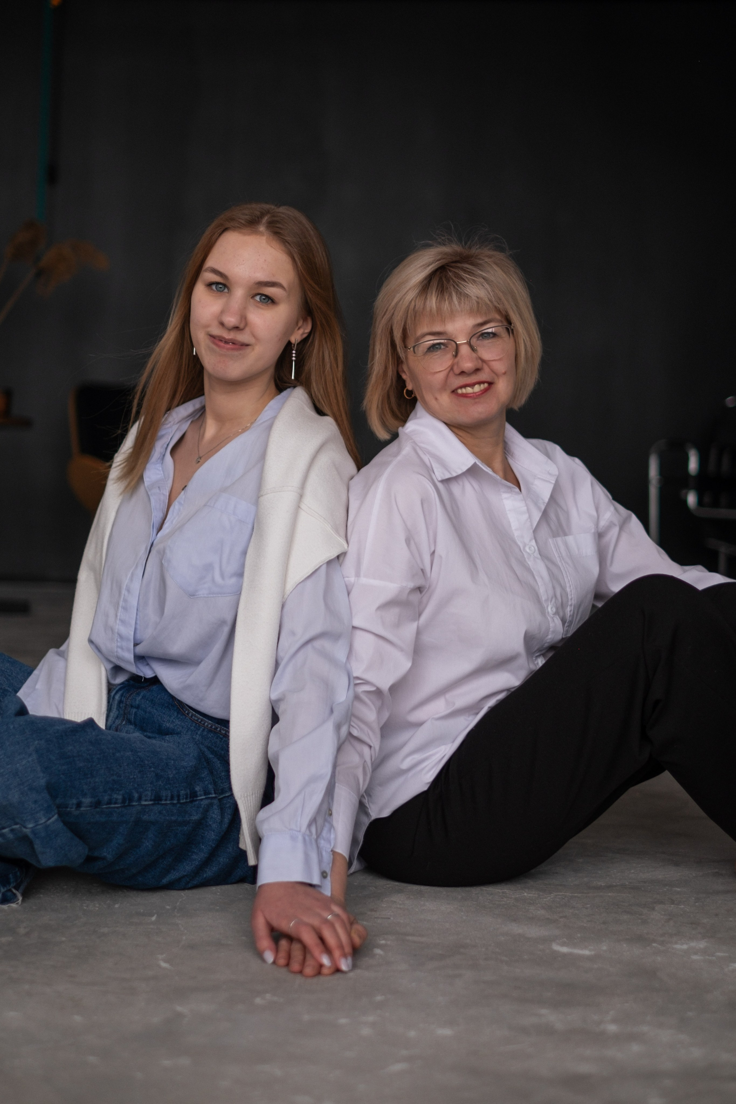 Наталья и Оля | мама и дочь в студии. Фотограф в Новосибирске Диана Ильиных