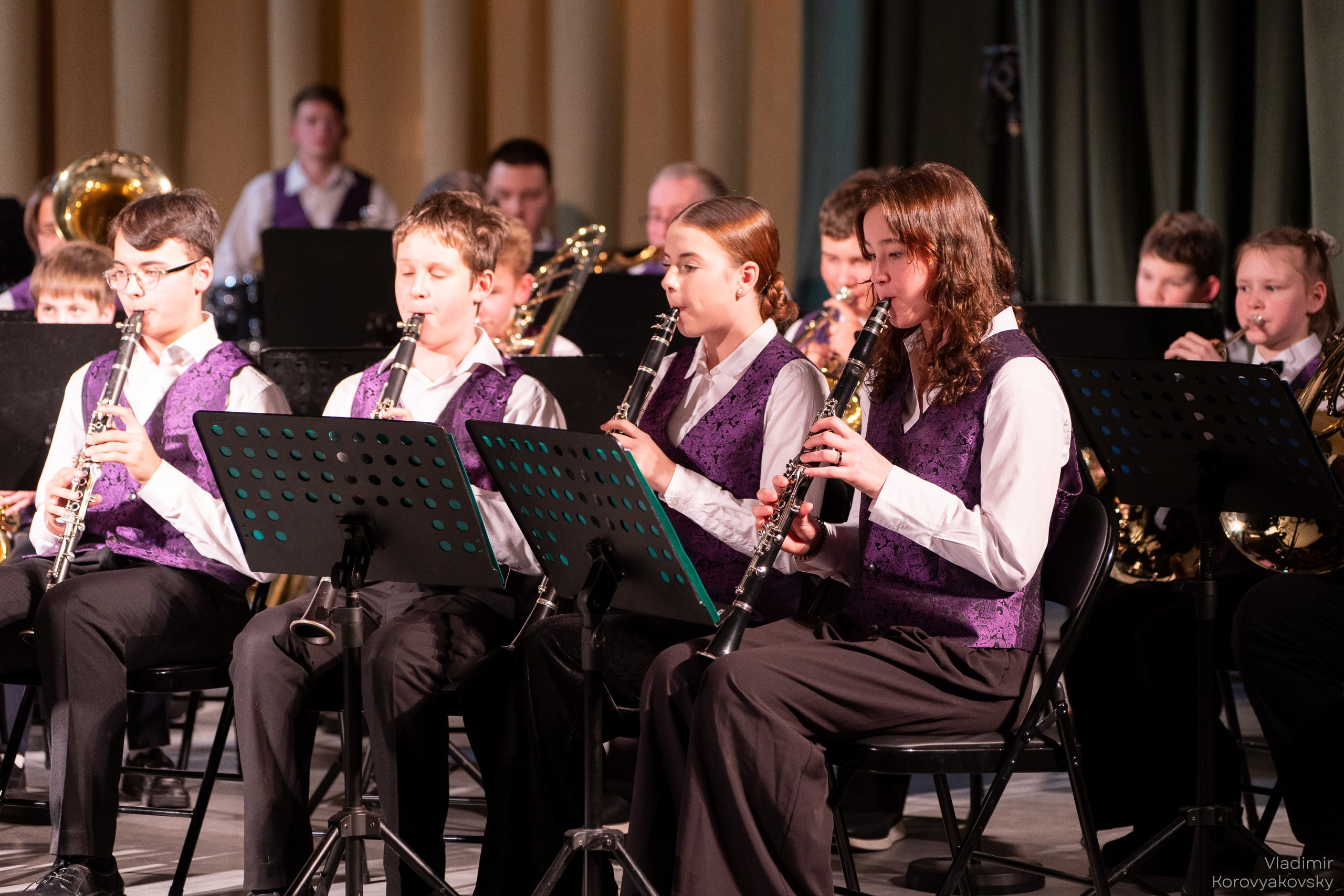 Концерт Духового оркестра ЦГИ ко Дню защитника Отечества. Фотограф Владимир Коровяковский