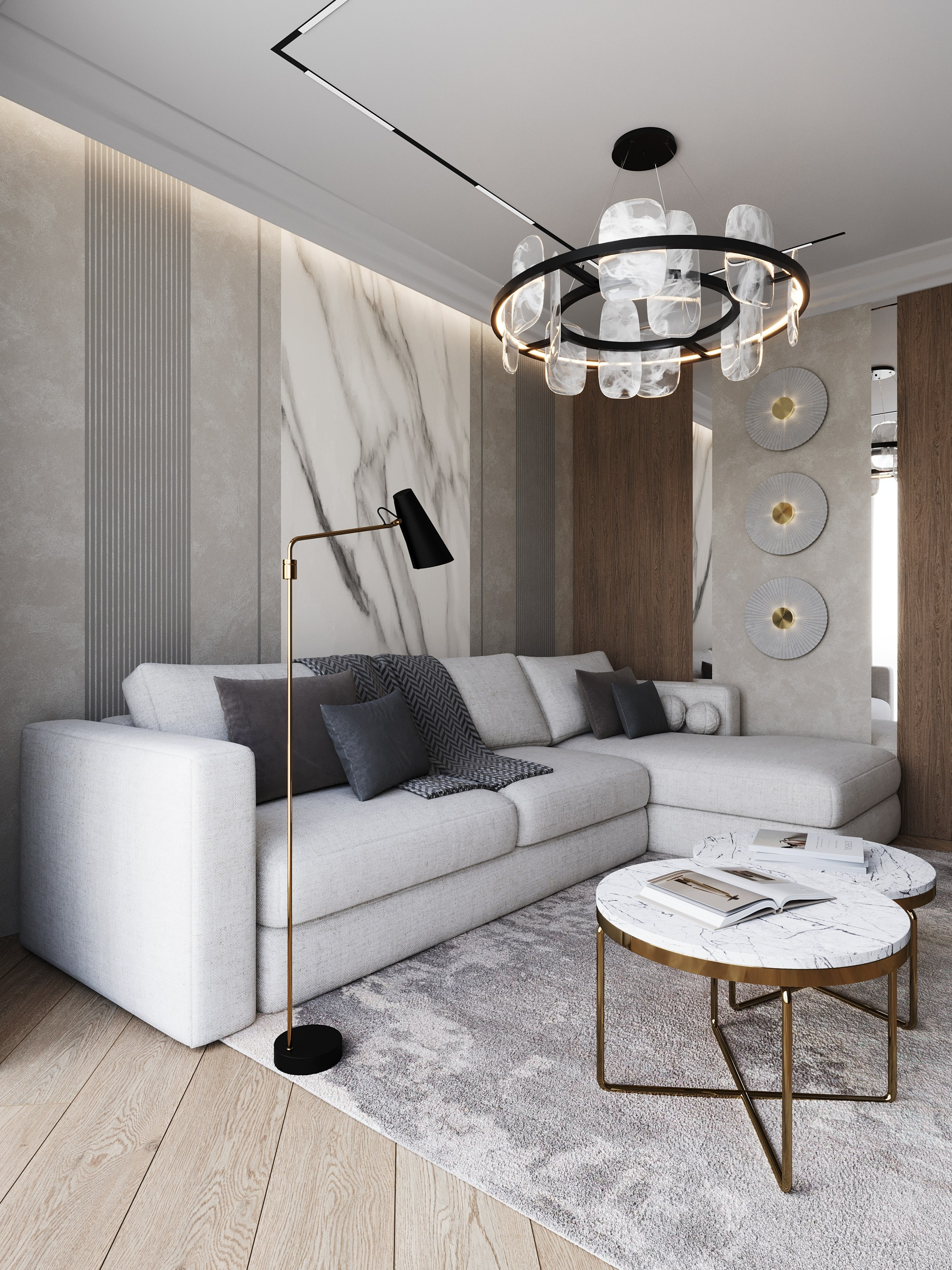 Визуализация гостиной