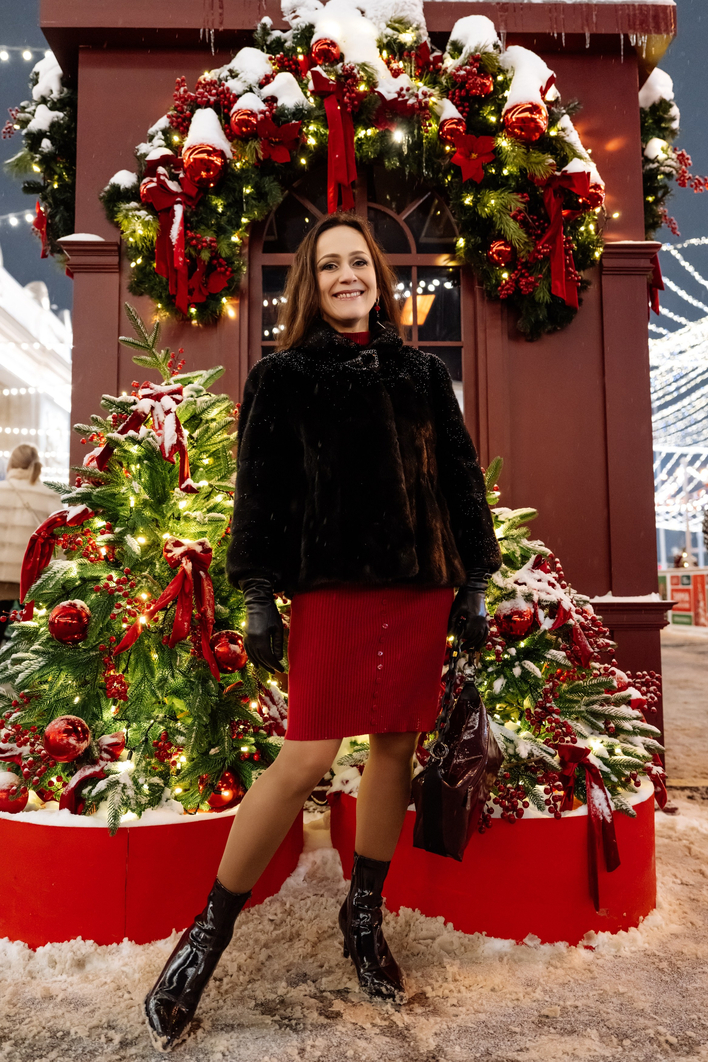 Новогодняя фото сессия Ксении в Москве от Александра Викторова