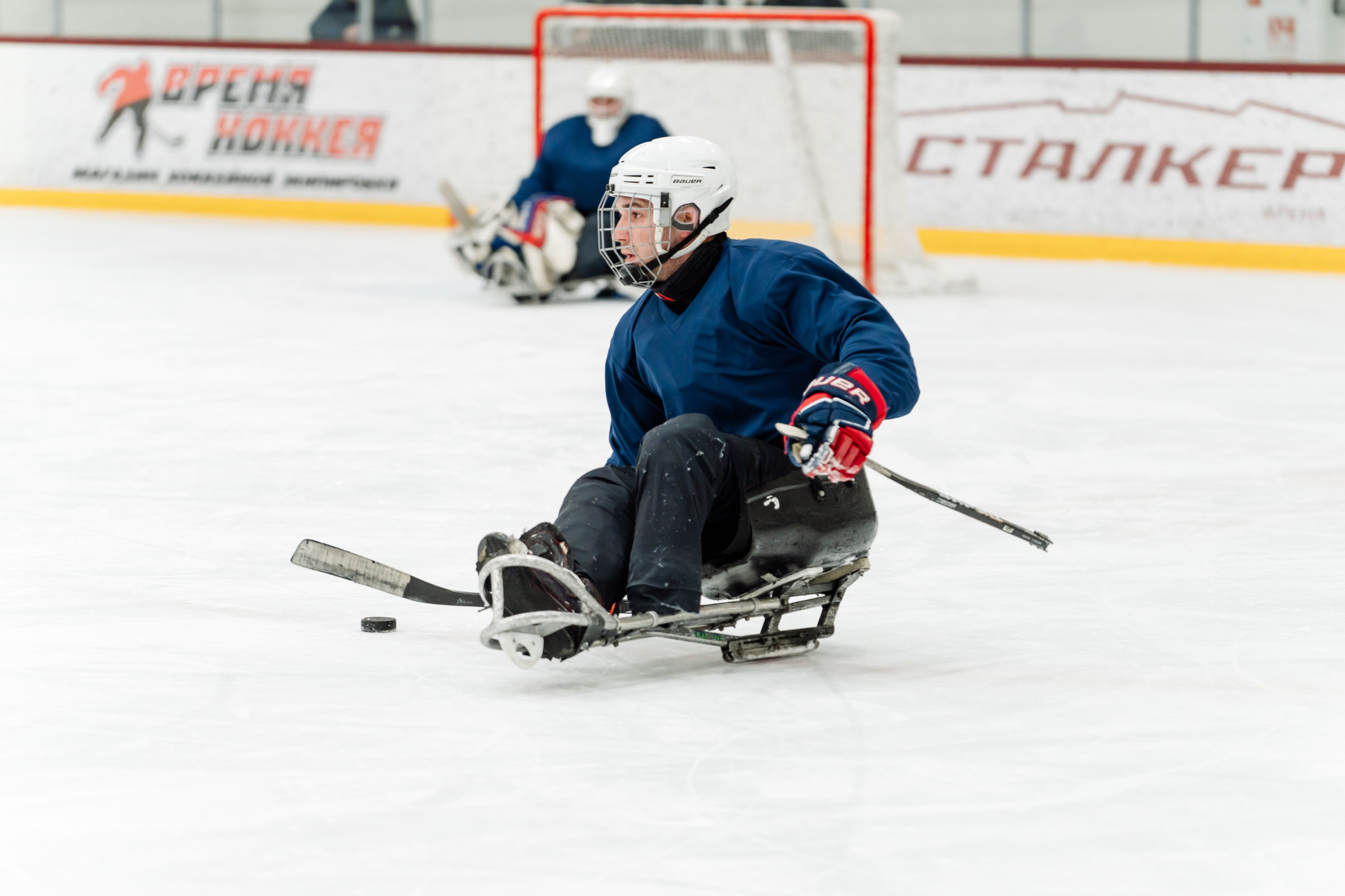 Игра в следж хоккей приуроченная 23.02.26 в арене Сталкер
