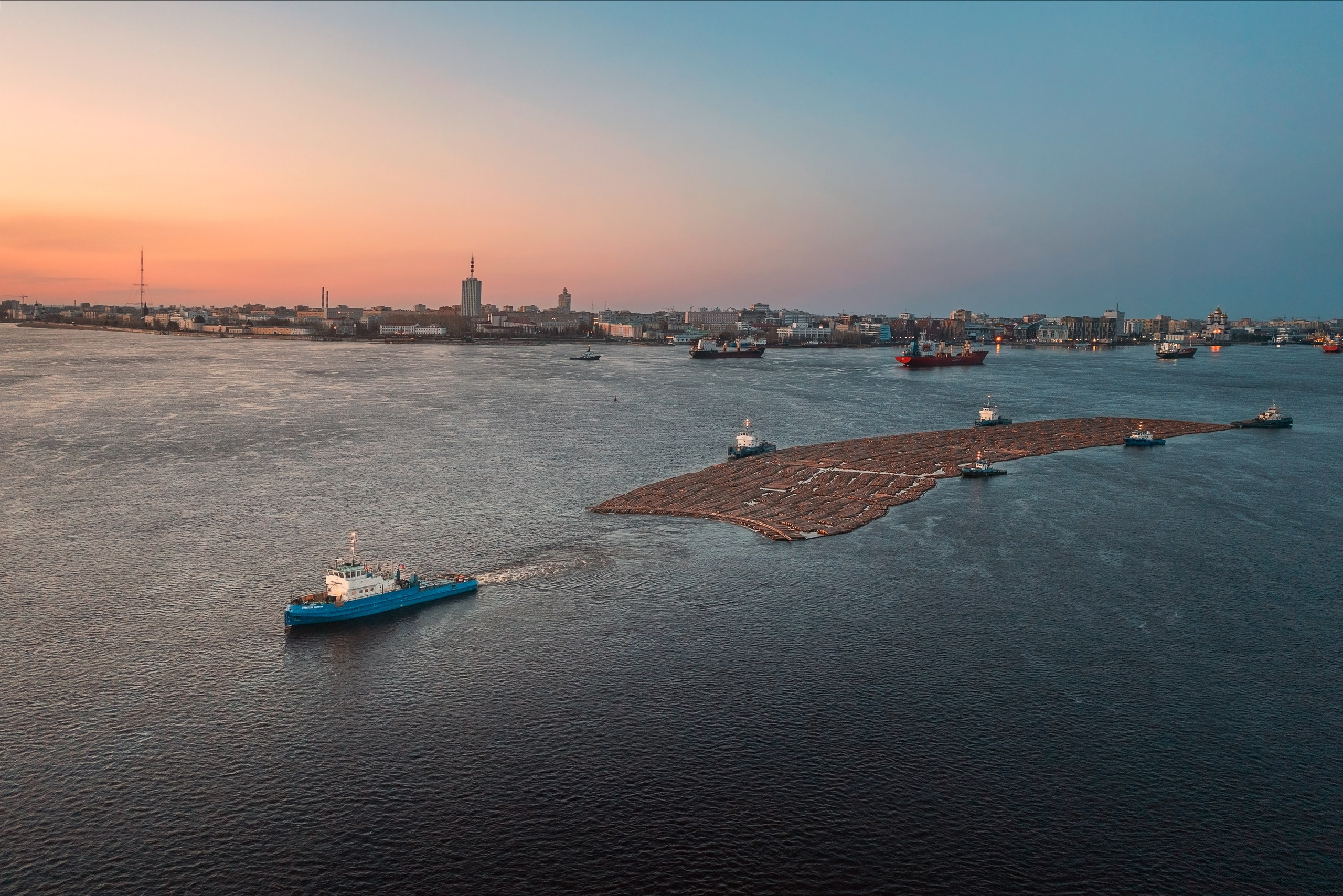 Город. Аэросъемка в Архангельске, Александр Ермолин