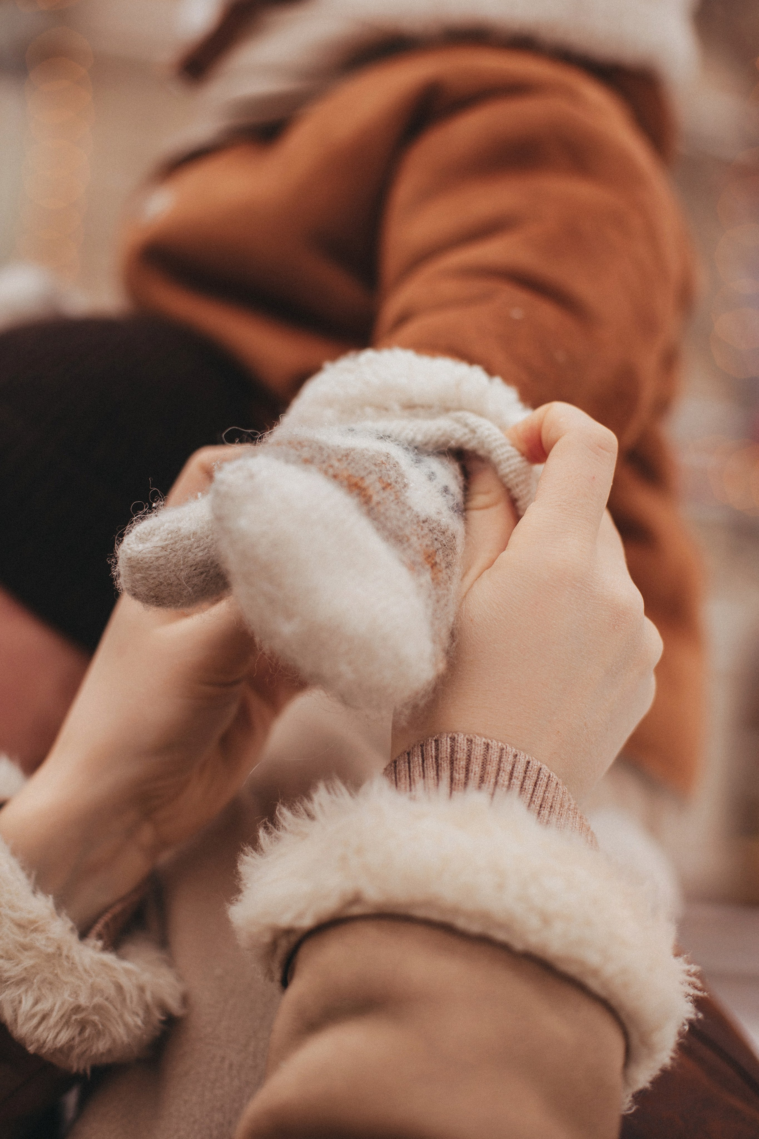 На новогодней ярмарке. Семейный фотограф в Москве
