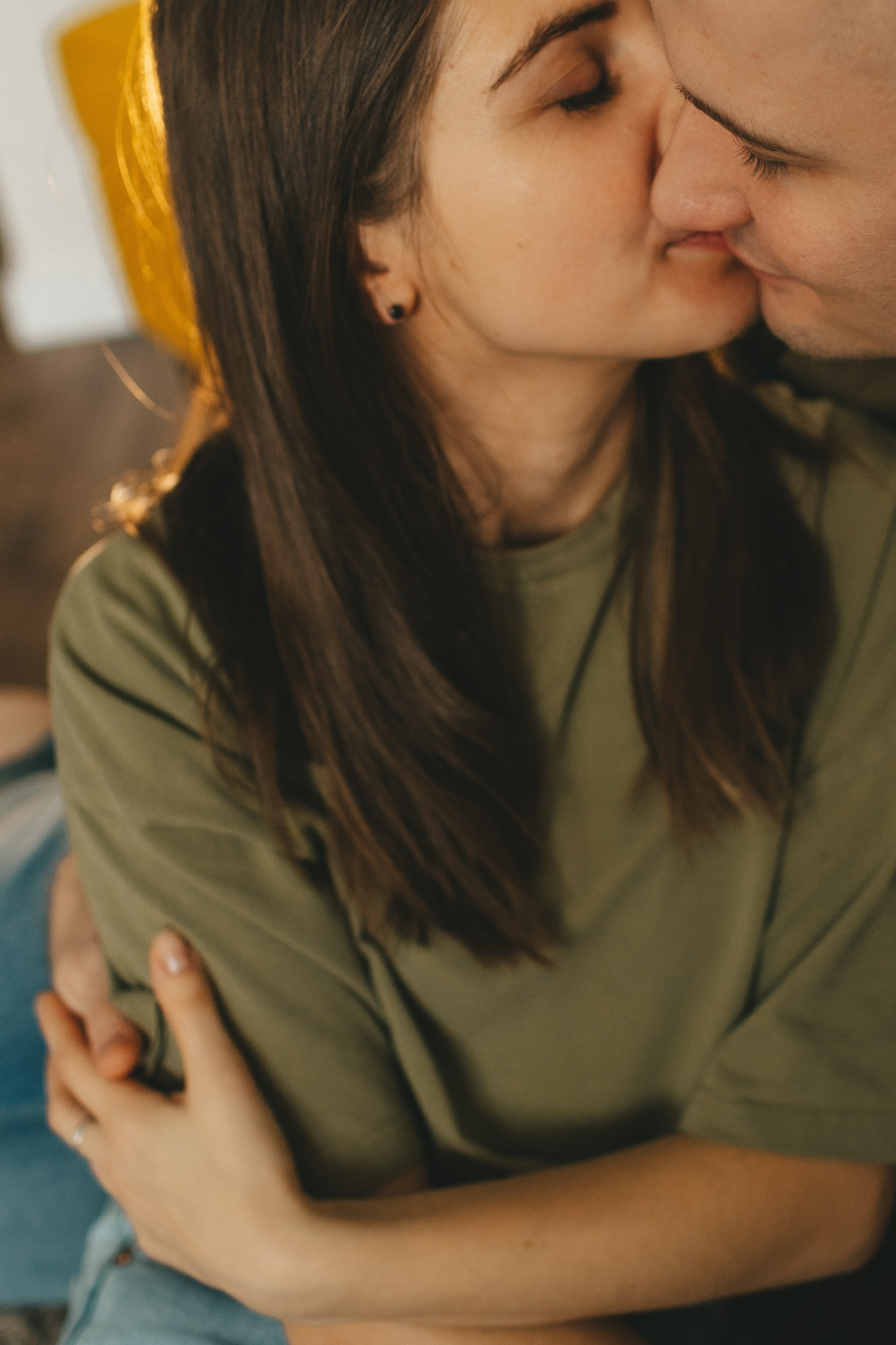 Семья Пети и Алёны (домашняя фотосессия). Семейный и детский фотограф и видеограф в Москве, Дрокина Наталья