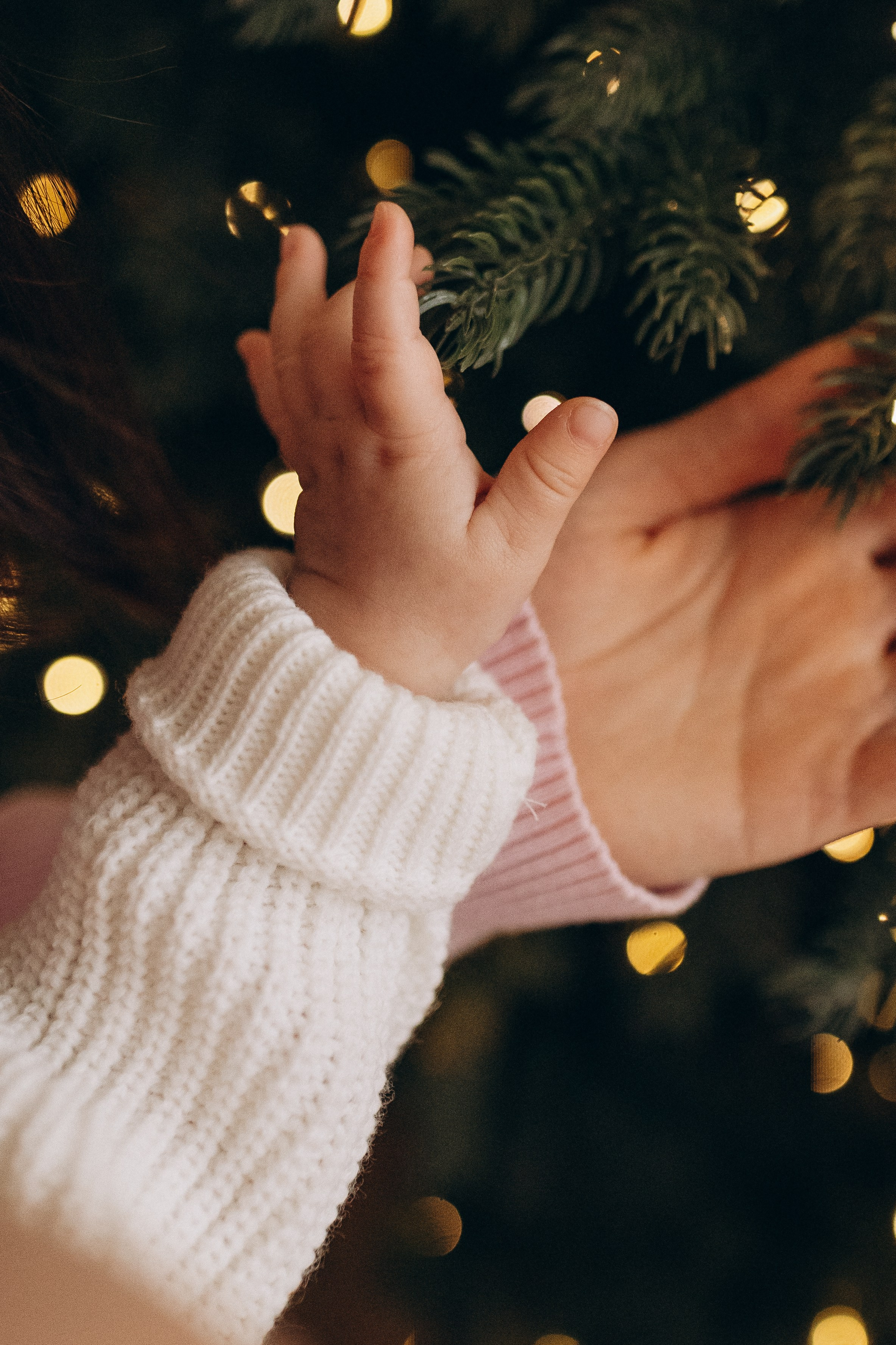 Новогодняя фотосессия с малышкой в студии. Семейный фотограф в Самаре Елена Ефимова