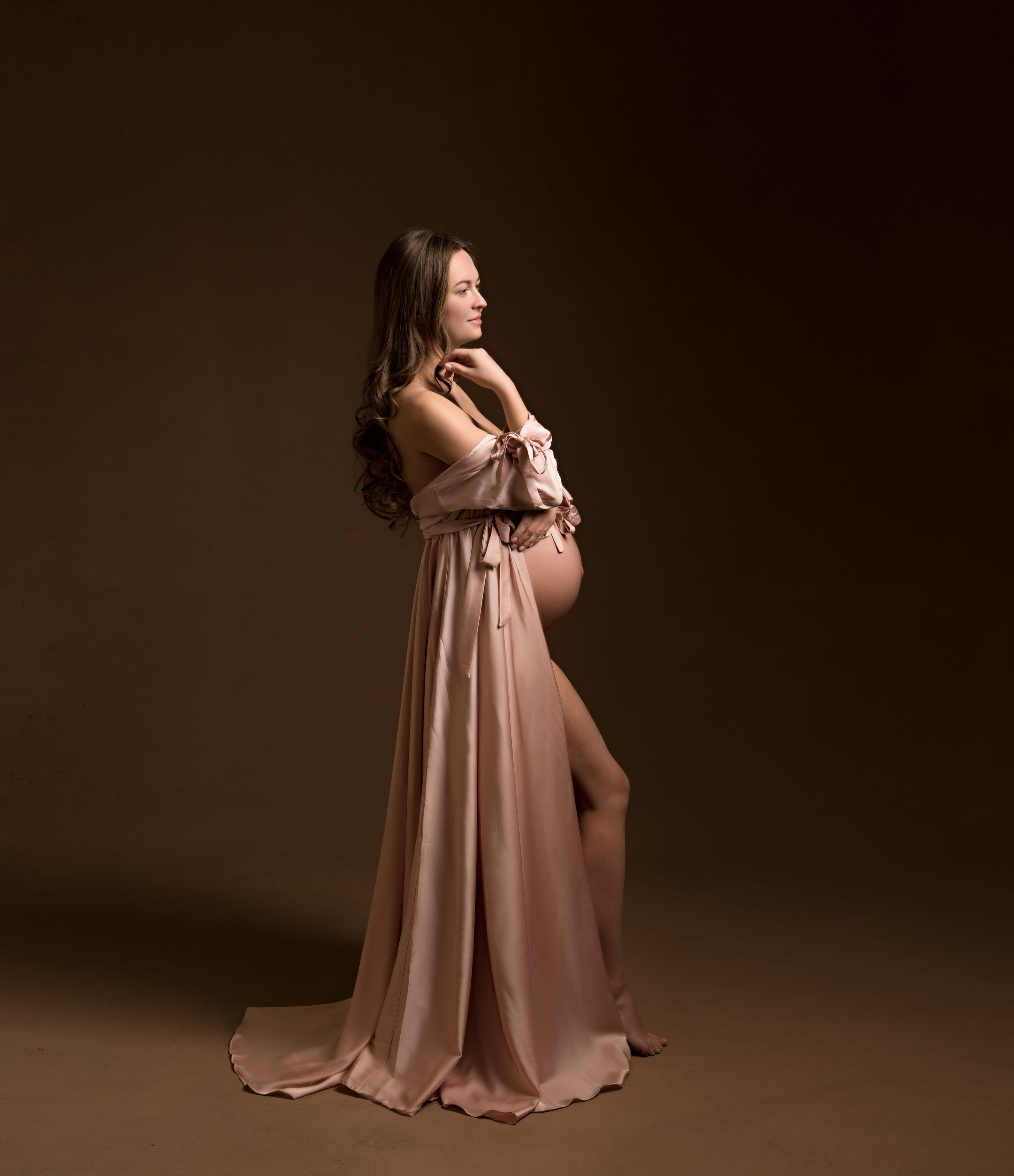 Съемка на холсте. Фотосессия беременности — Крылова Натали — Москва