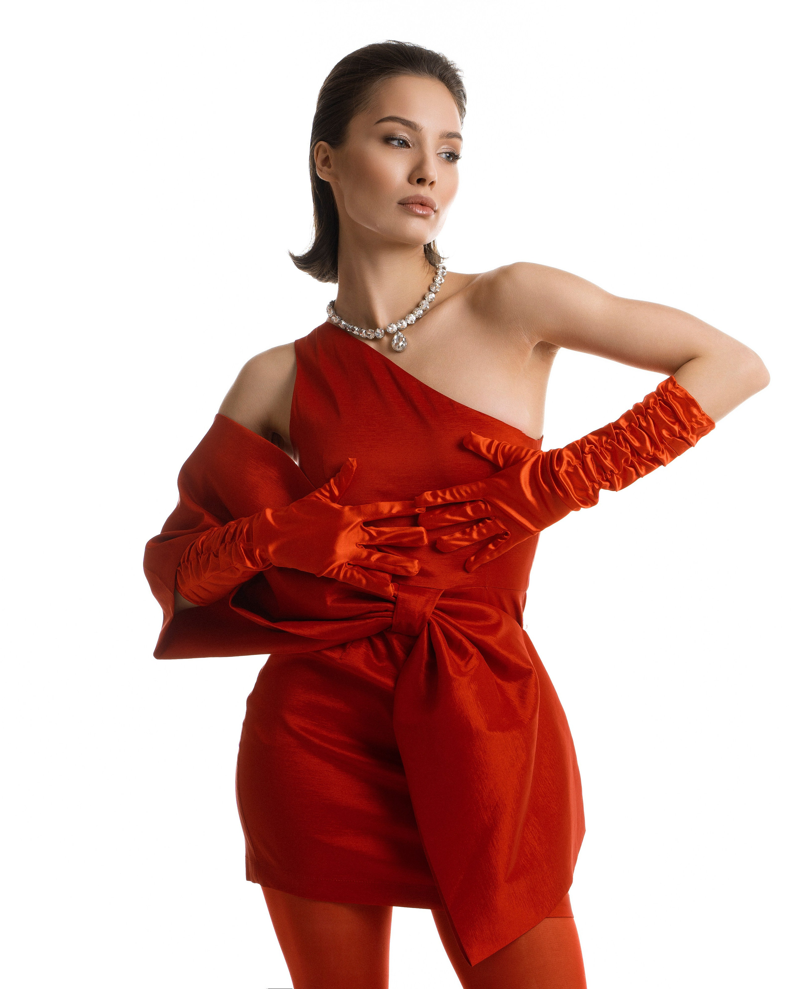 яркая новогодняя фотосессия минимализм