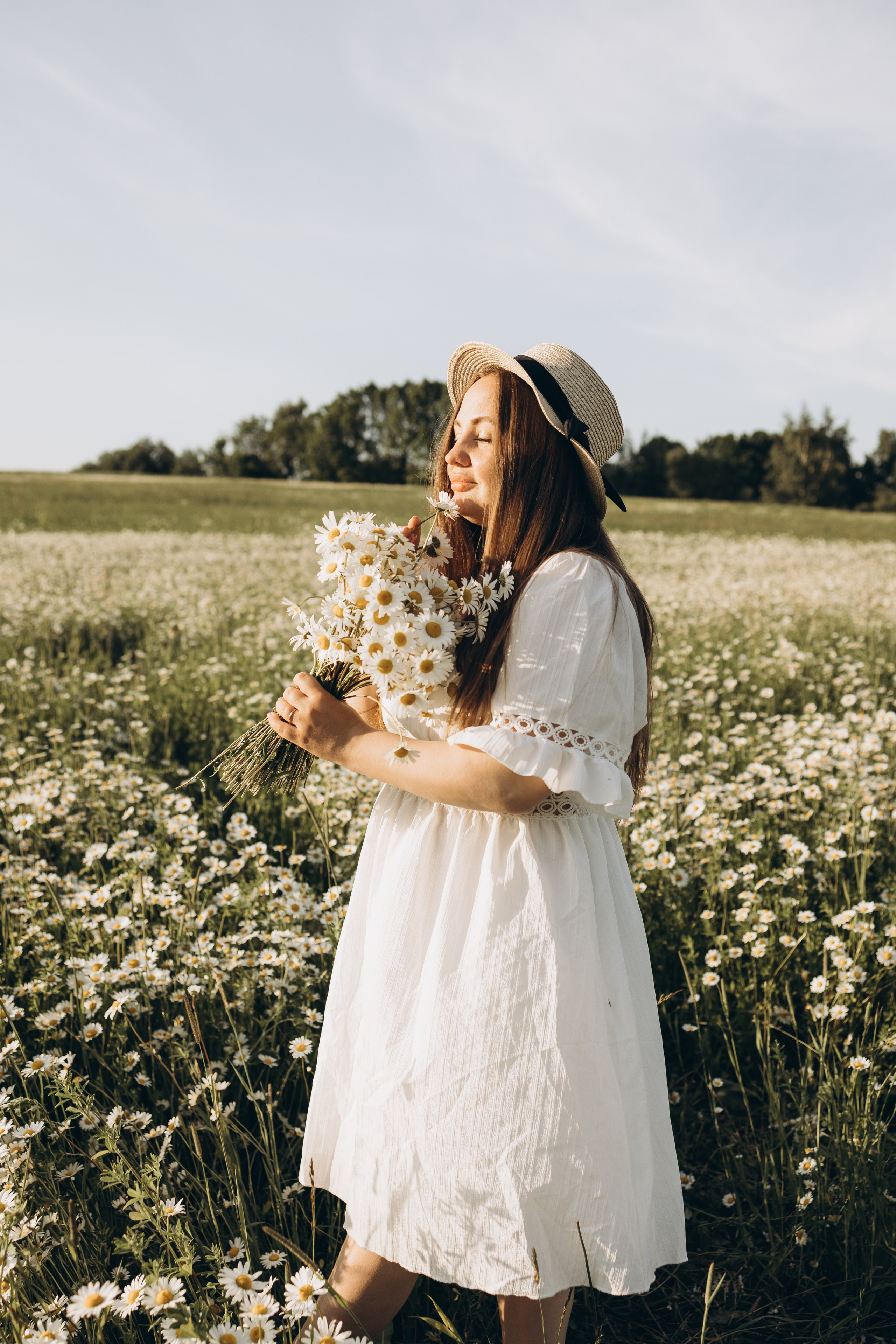 Маша и ромашки. Семейный фотограф в Москве Виктория Ястребинская